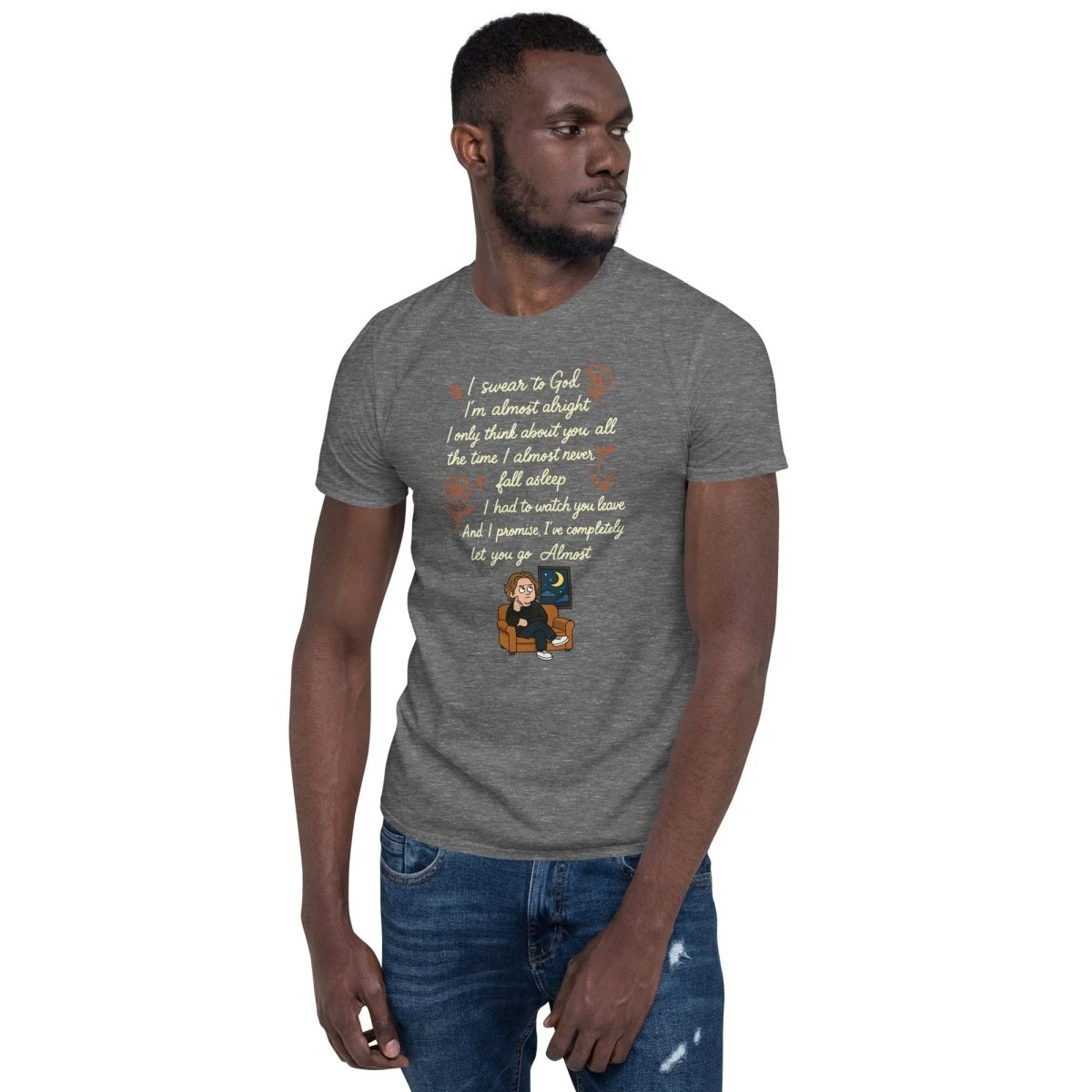 Lewis Capaldi Lyrics Shirt - Almost Lyrics Organic Cotton Unisex Tee for Fans T-shirt Alcyone213k