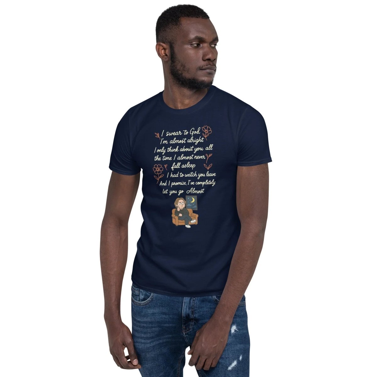 Lewis Capaldi Lyrics Shirt - Almost Lyrics Organic Cotton Unisex Tee for Fans T-shirt Alcyone213k