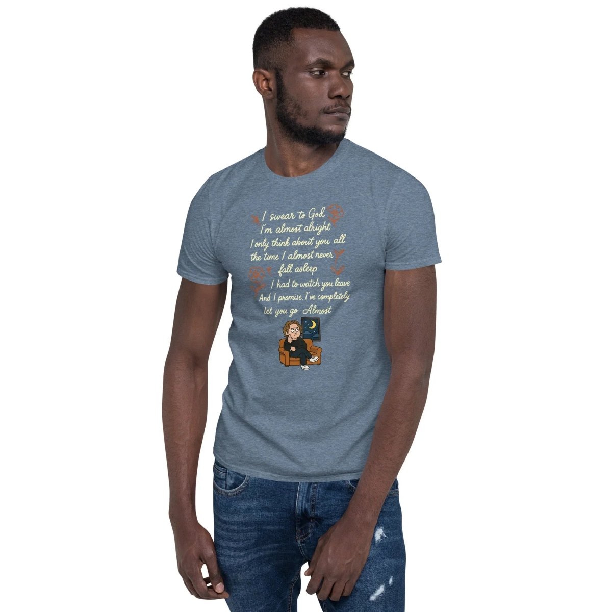 Lewis Capaldi Lyrics Shirt - Almost Lyrics Organic Cotton Unisex Tee for Fans T-shirt Alcyone213k
