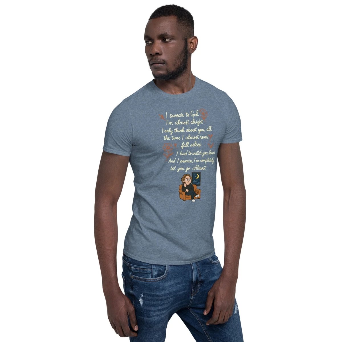 Lewis Capaldi Lyrics Shirt - Almost Lyrics Organic Cotton Unisex Tee for Fans T-shirt Alcyone213k