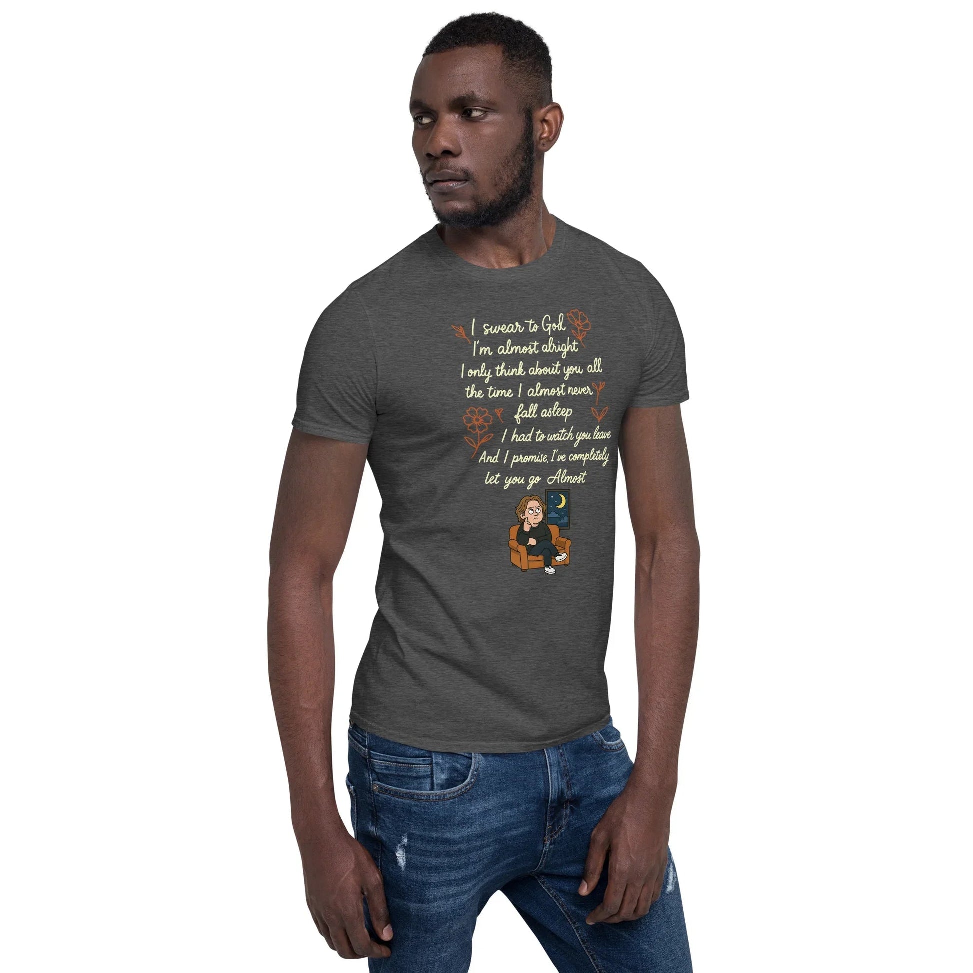 Lewis Capaldi Lyrics Shirt - Almost Lyrics Organic Cotton Unisex Tee for Fans T-shirt Alcyone213k