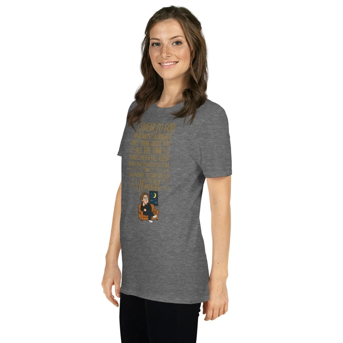 Lewis Capaldi Lyrics Shirt - Eco-Friendly Cotton Unisex T-Shirt for Fans - Almost T-shirt Alcyone213k