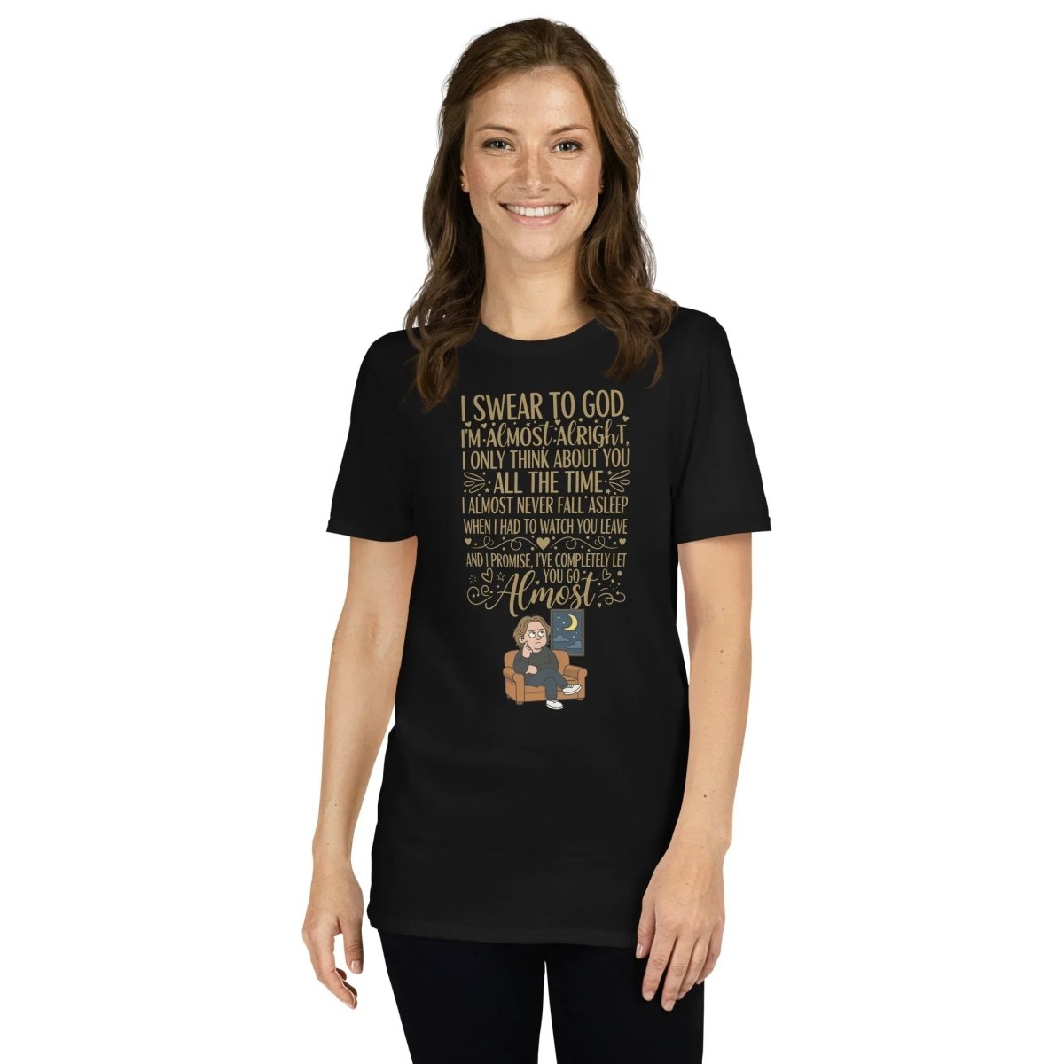 Lewis Capaldi Lyrics Shirt - Eco-Friendly Cotton Unisex T-Shirt for Fans - Almost T-shirt Alcyone213k