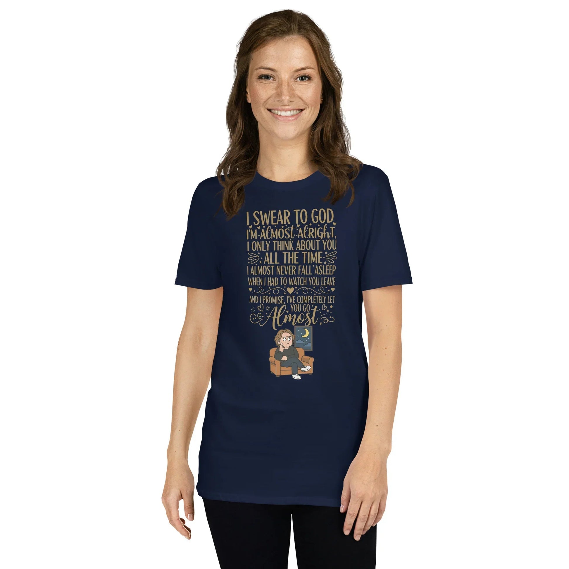 Lewis Capaldi Lyrics Shirt - Eco-Friendly Cotton Unisex T-Shirt for Fans - Almost T-shirt Alcyone213k