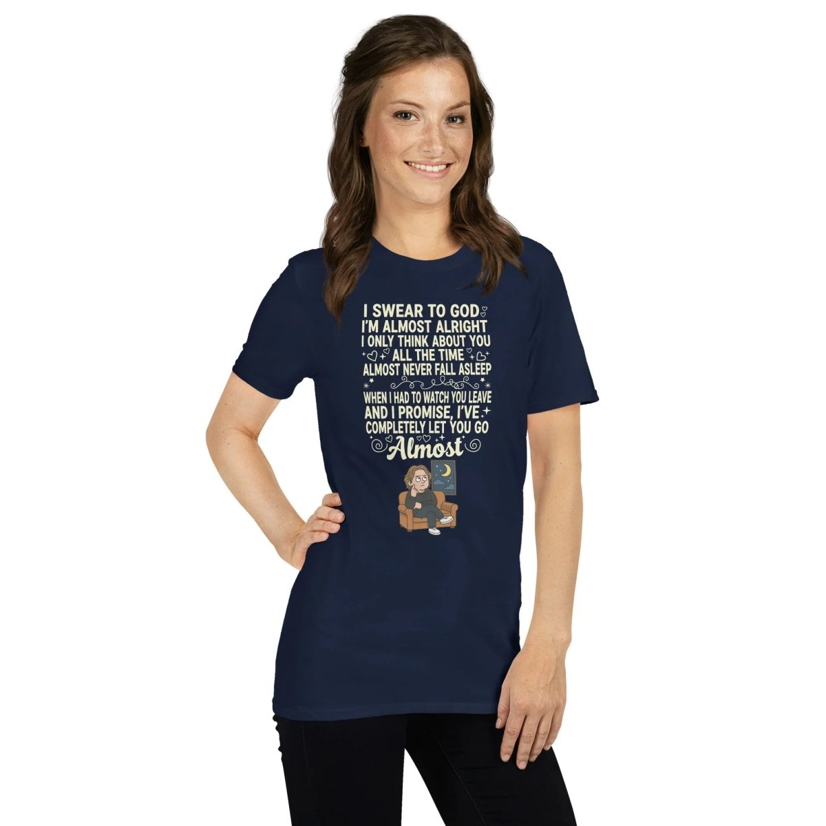 Lewis Capaldi Almost Lyrics Tee - Unisex Organic Cotton T-Shirt for Music Fans T-shirt Alcyone213k