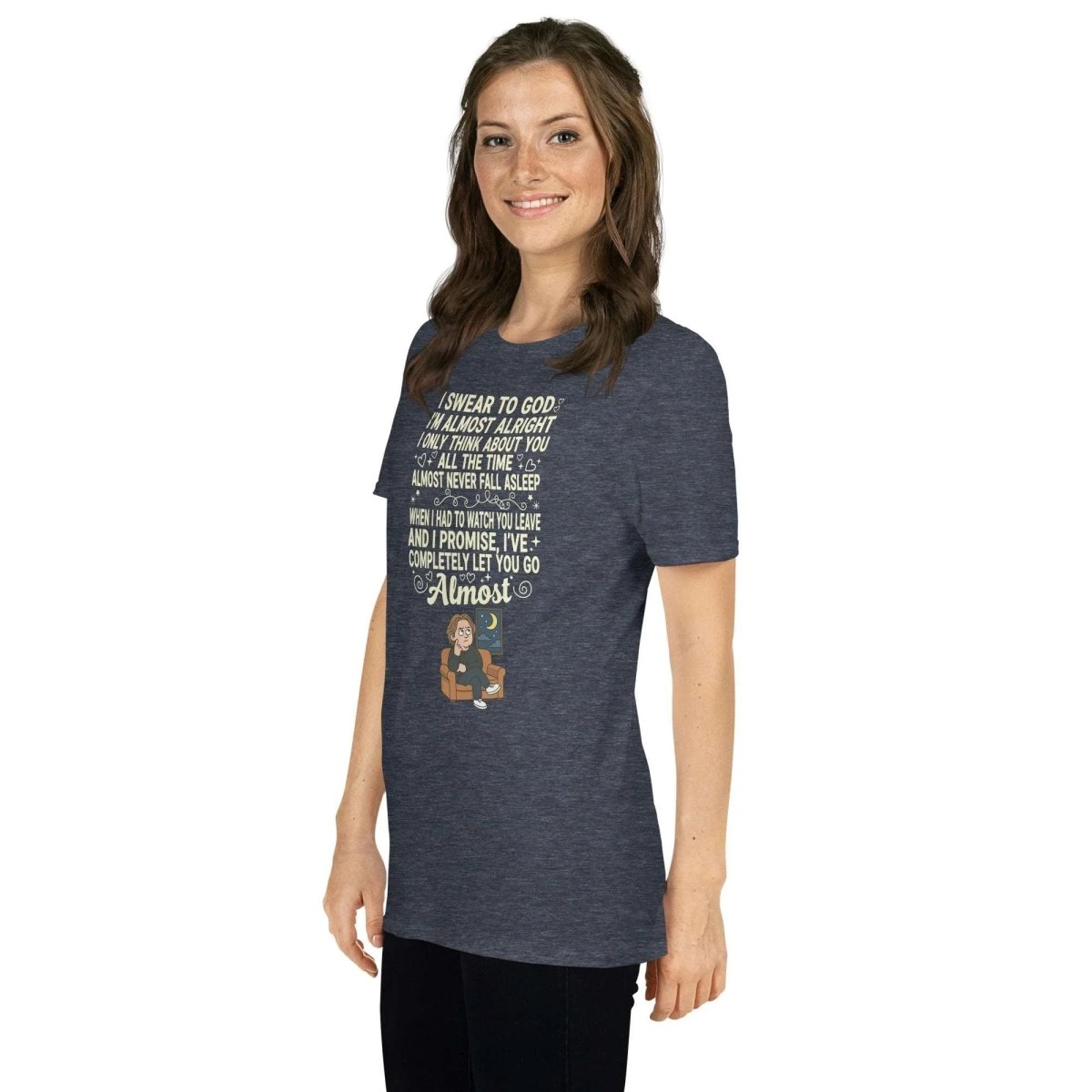 Lewis Capaldi Almost Lyrics Tee - Unisex Organic Cotton T-Shirt for Music Fans T-shirt Alcyone213k