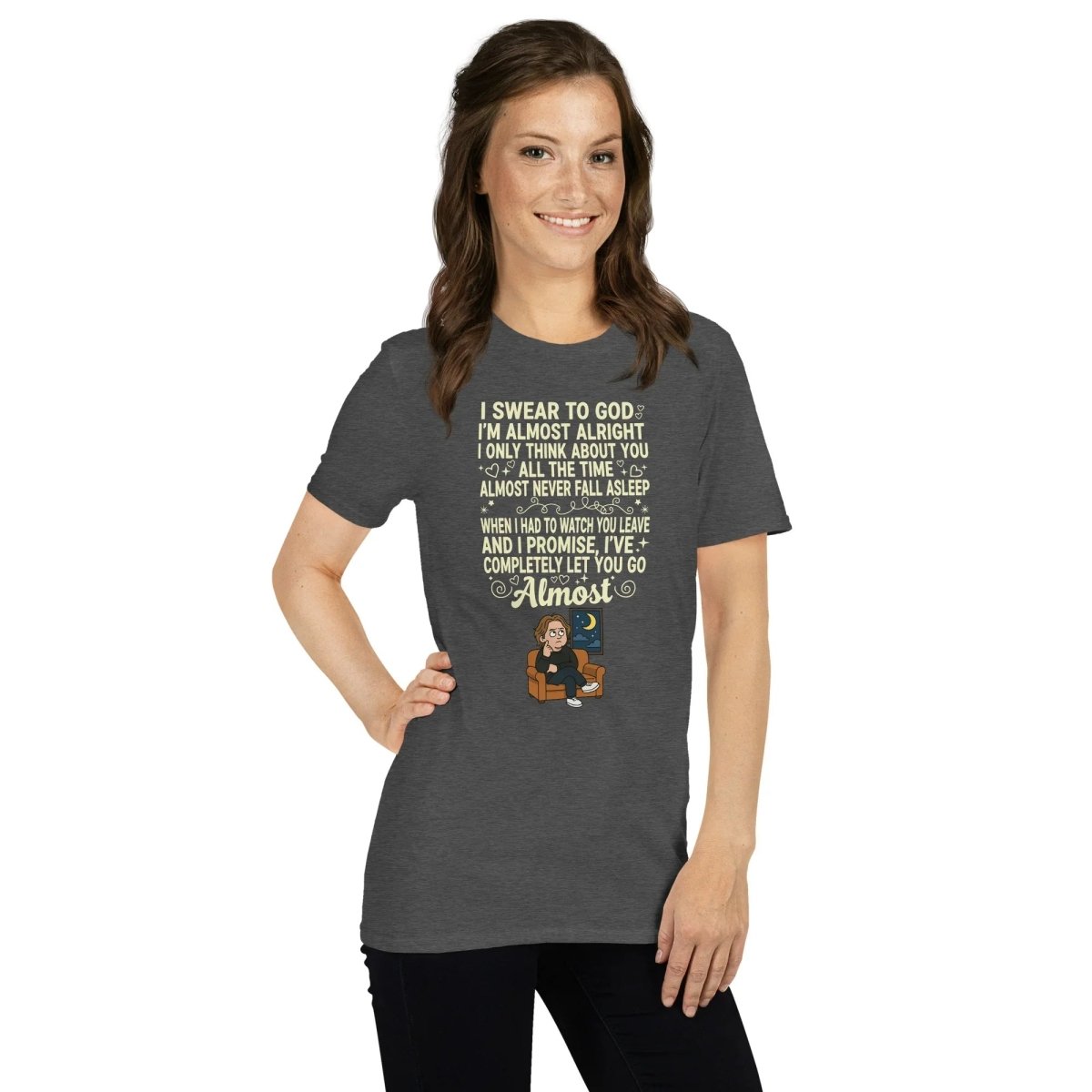 Lewis Capaldi Almost Lyrics Tee - Unisex Organic Cotton T-Shirt for Music Fans T-shirt Alcyone213k
