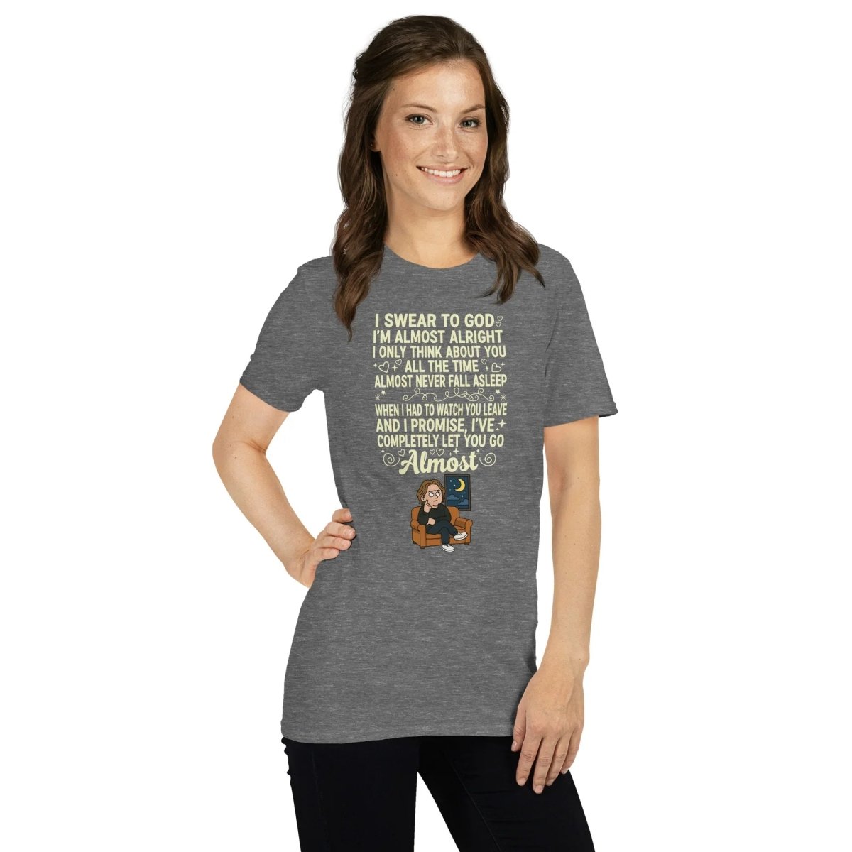 Lewis Capaldi Almost Lyrics Tee - Unisex Organic Cotton T-Shirt for Music Fans T-shirt Alcyone213k