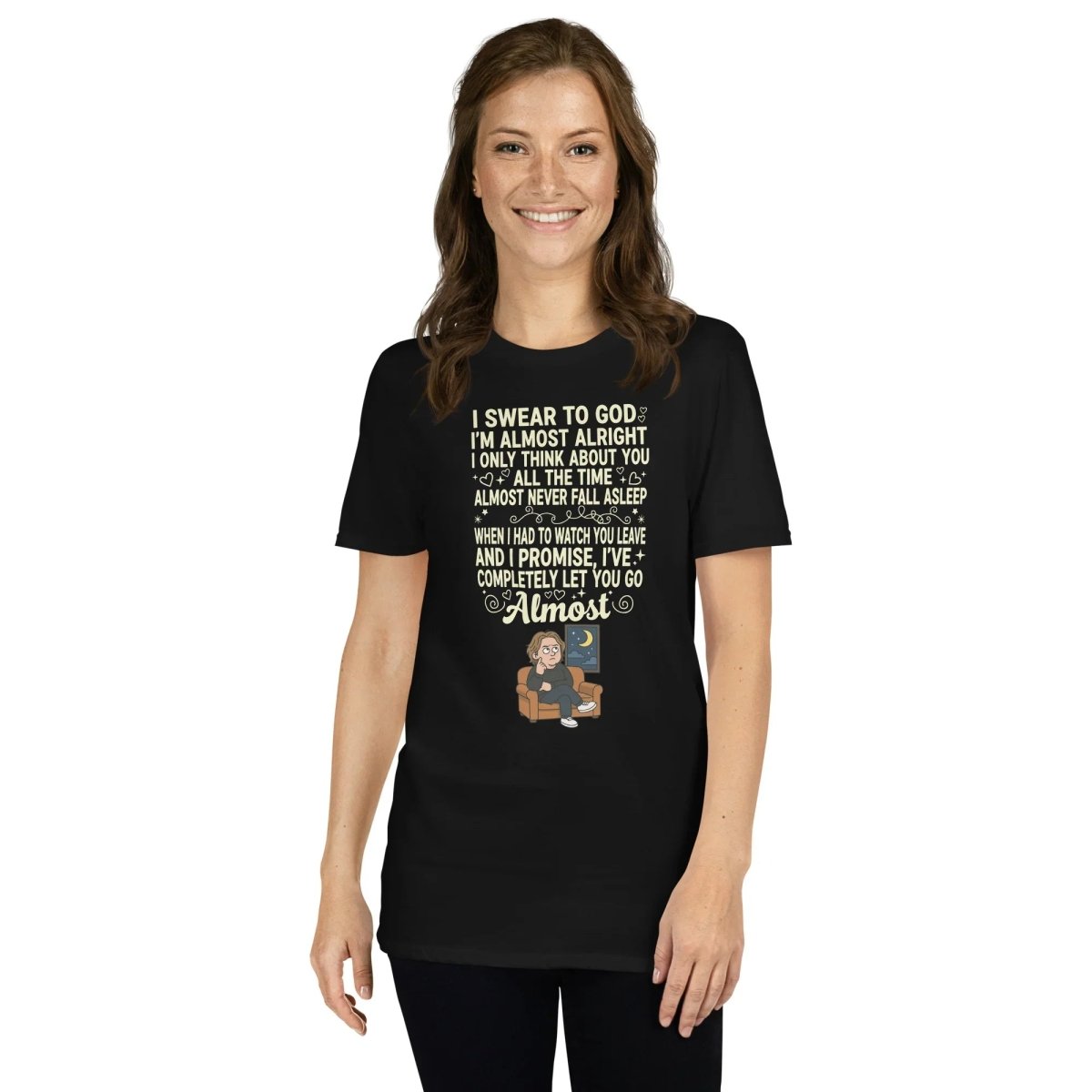 Lewis Capaldi Almost Lyrics Tee - Unisex Organic Cotton T-Shirt for Music Fans T-shirt Alcyone213k