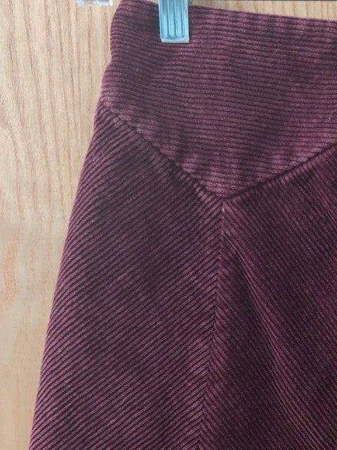 &amp; Other Stories Burgundy Corduroy Wrap Mini Skirt Tie Waist Pocket UK 6 EU 34 alcyone213k