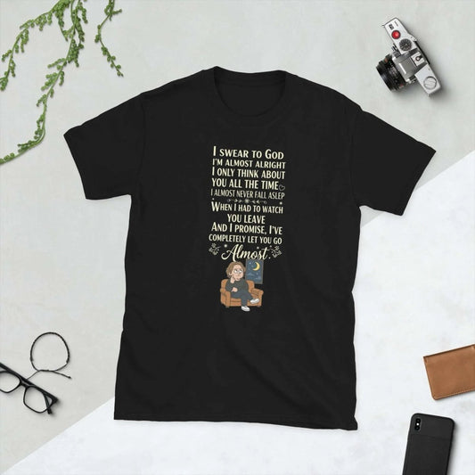 Lewis Capaldi Almost Lyrics T-Shirt | Short-Sleeve Unisex Cotton Tee T-shirt Alcyone213k