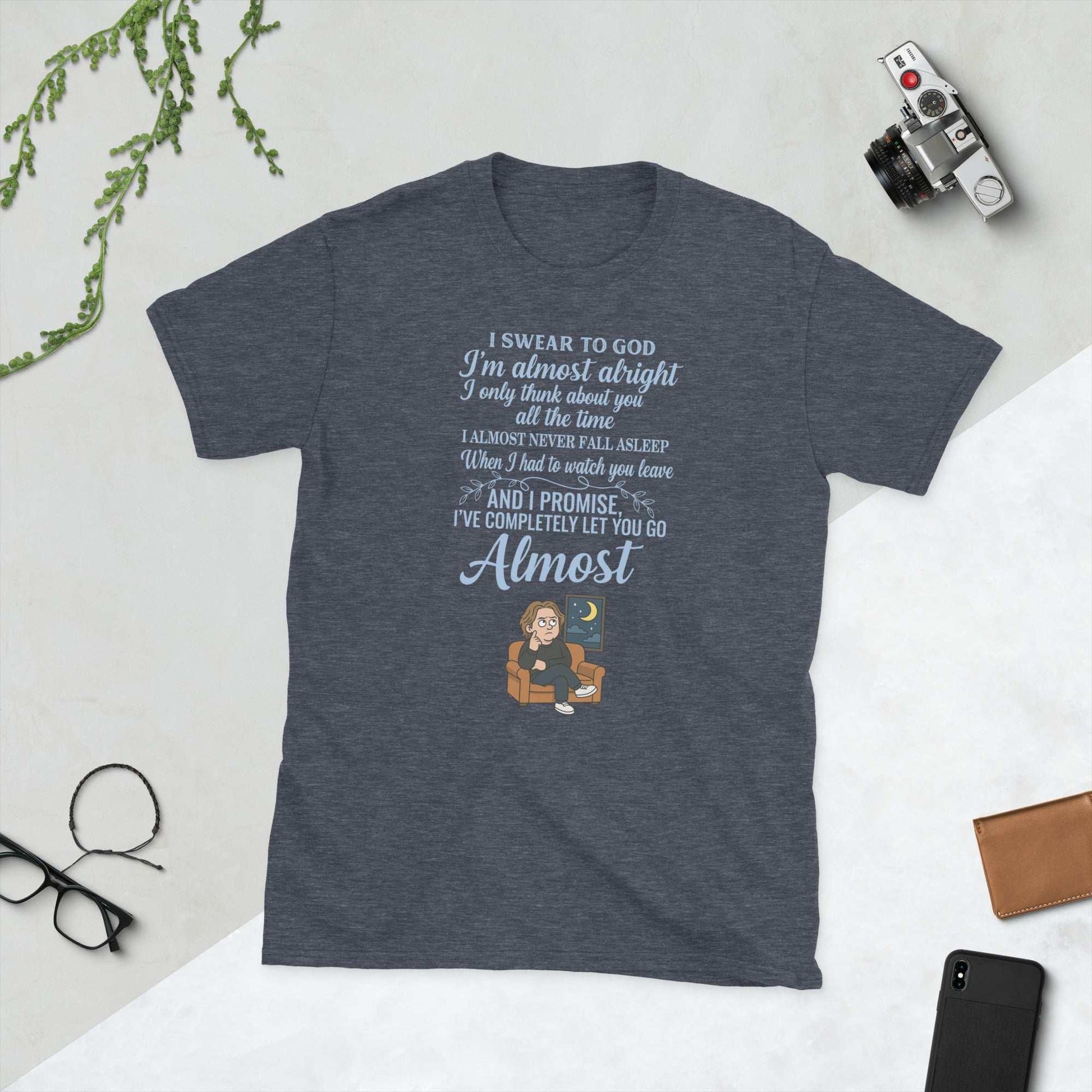 Lewis Capaldi "Almost" Lyrics T-Shirt | 100% Cotton Unisex Tee T-shirt Alcyone213k