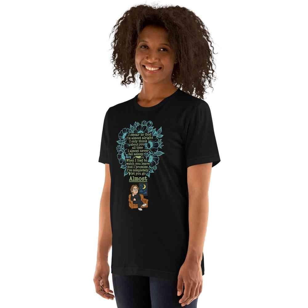 Lewis Capaldi Almost Lyrics T-Shirt | Unisex Cotton-Poly Blend Alcyone213k