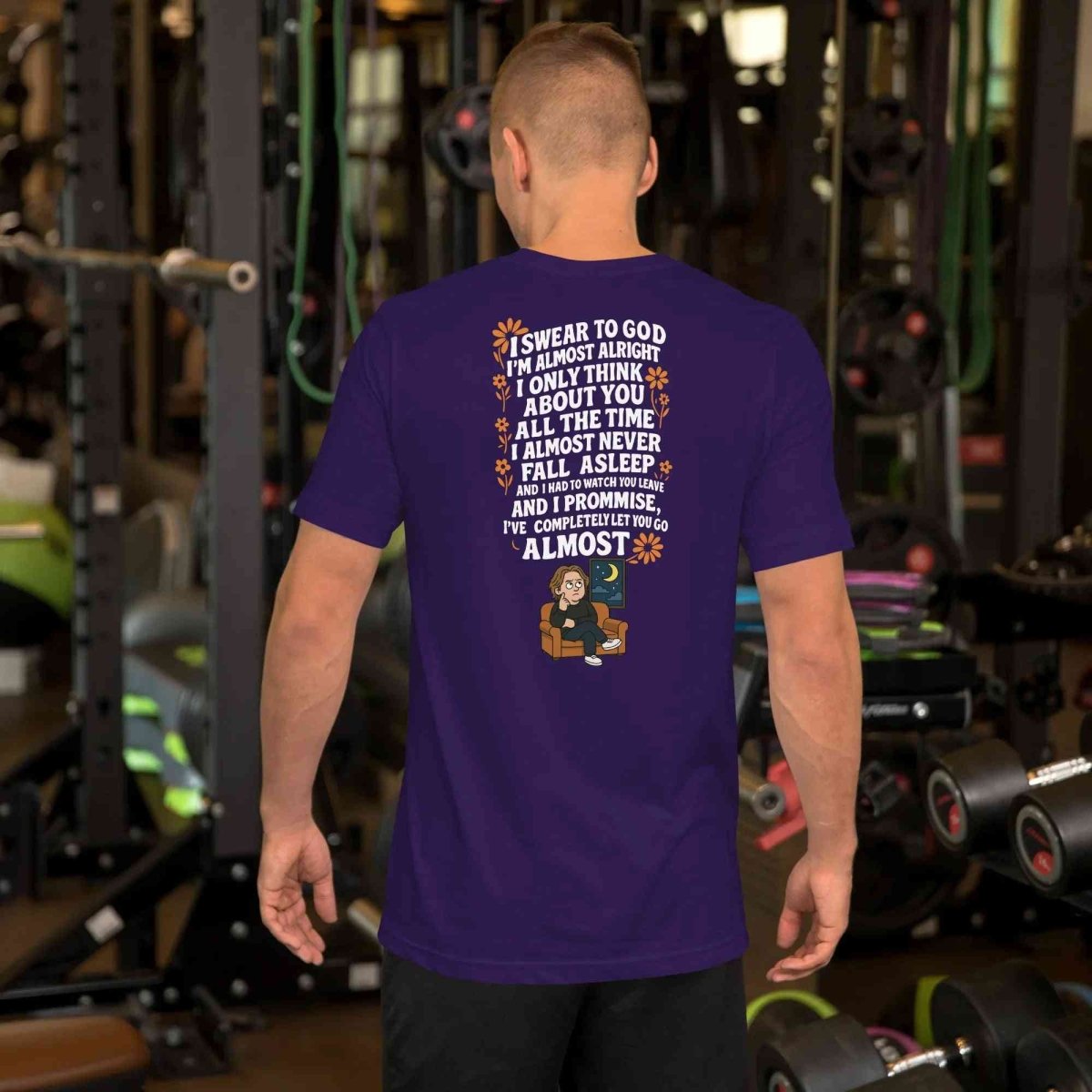 Lewis Capaldi Almost Lyrics T-Shirt | Unisex Cotton Eco-Conscious Tee Alcyone213k