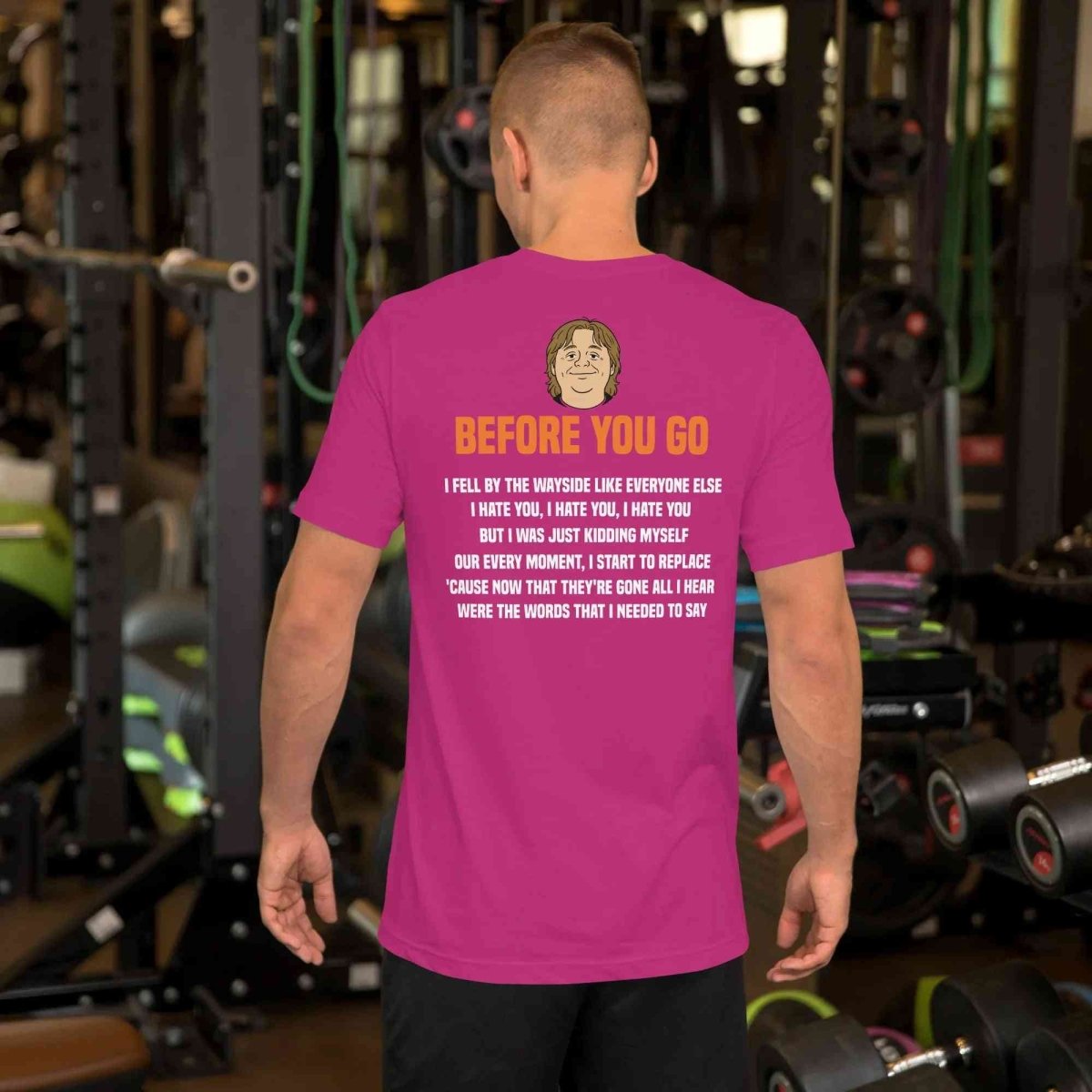 Lewis Capaldi Before You Go Lyric T-Shirt | Alcyone213k Sustainable Cotton Tee Alcyone213k