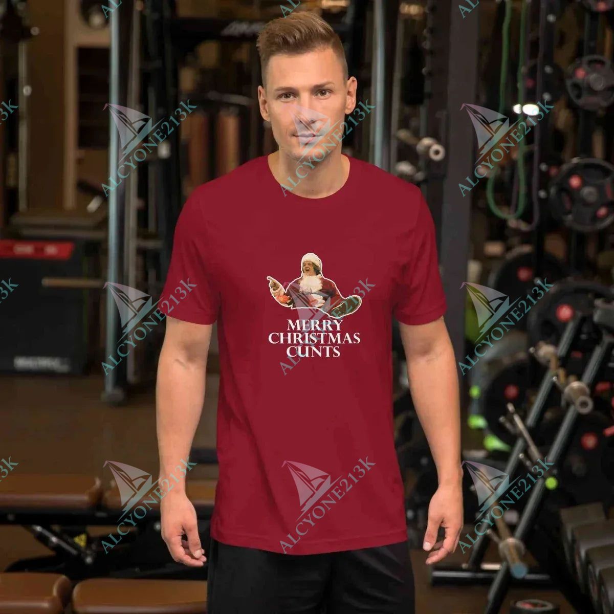 T-shirt Alcyone213k Lewis Capaldi Christmas T-Shirt | Unisex Festive Holiday Apparel Cardinal