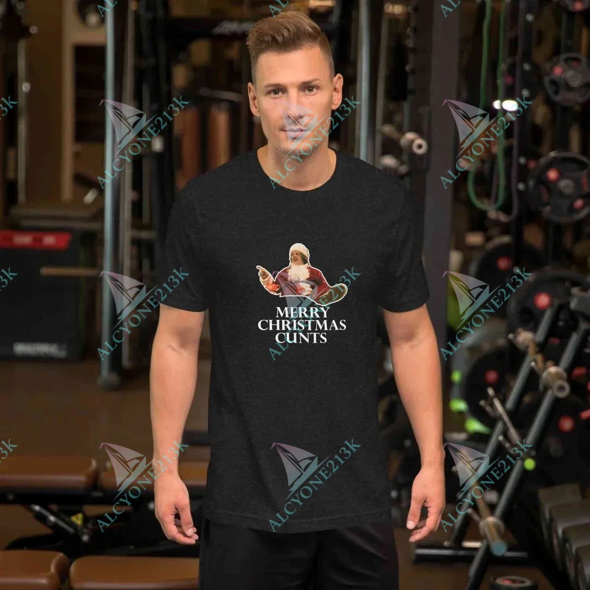 T-shirt Alcyone213k Lewis Capaldi Christmas T-Shirt | Unisex Festive Holiday Apparel Black Heather