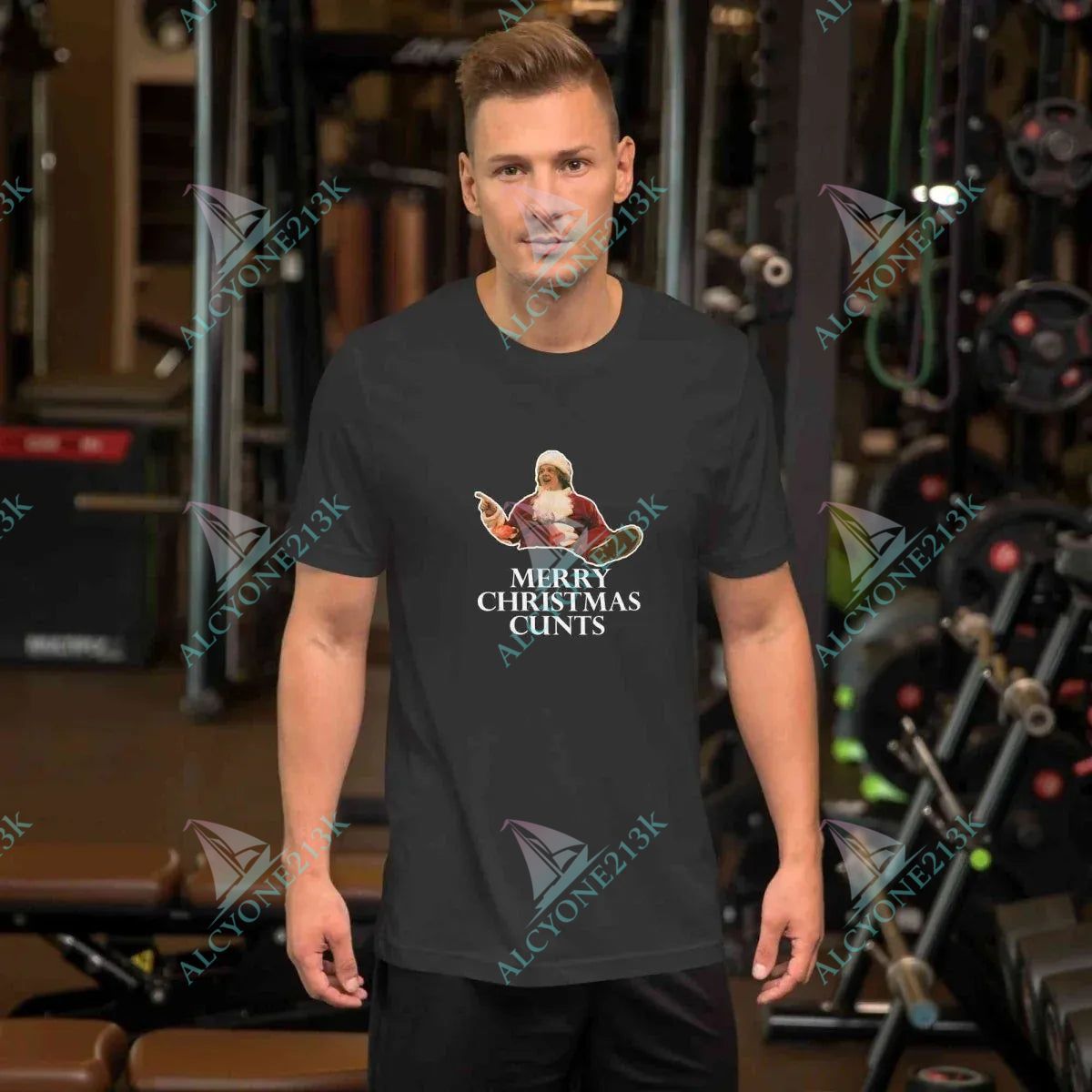 T-shirt Alcyone213k Lewis Capaldi Christmas T-Shirt | Unisex Festive Holiday Apparel Dark Grey