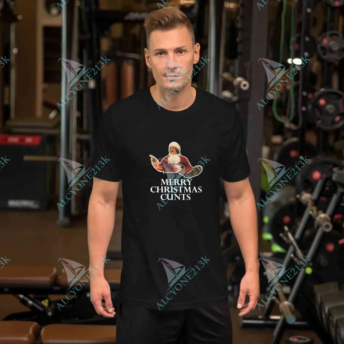 T-shirt Alcyone213k Lewis Capaldi Christmas T-Shirt | Unisex Festive Holiday Apparel Black