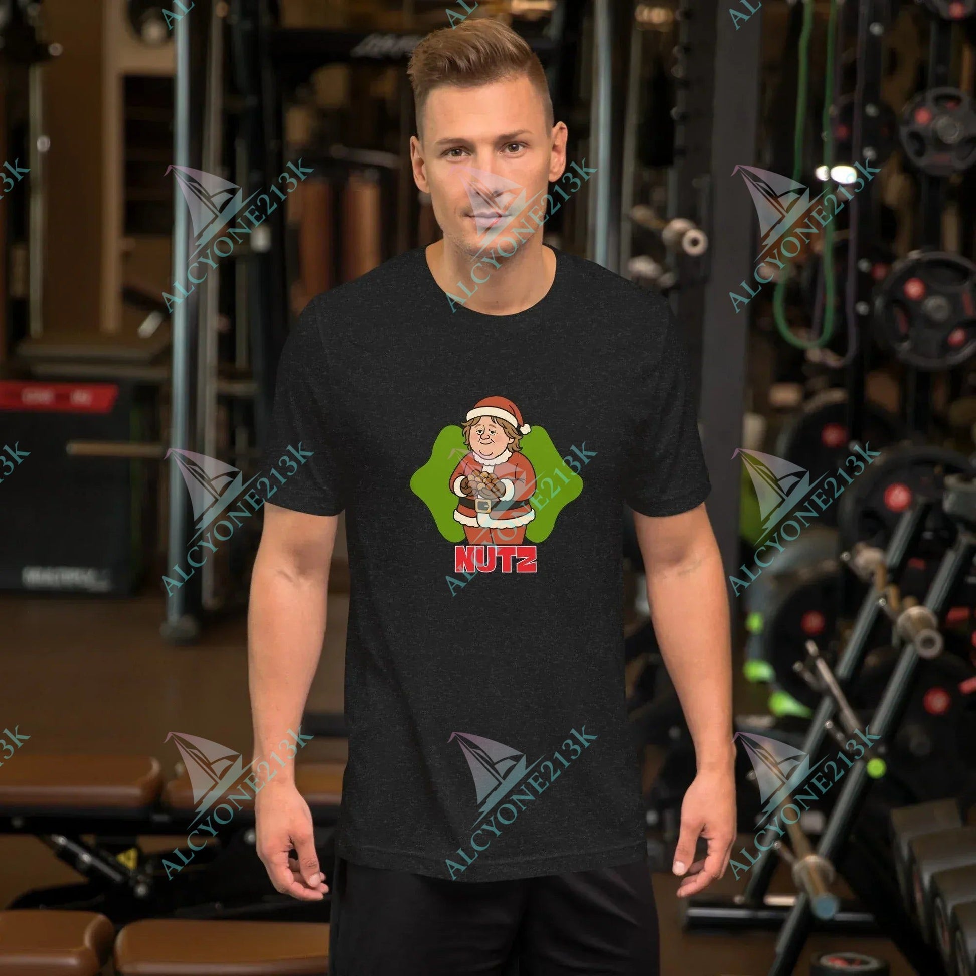 T-shirt Alcyone213k Lewis Capaldi Christmas T-Shirt | Unisex Organic Cotton Black Tee Black Heather