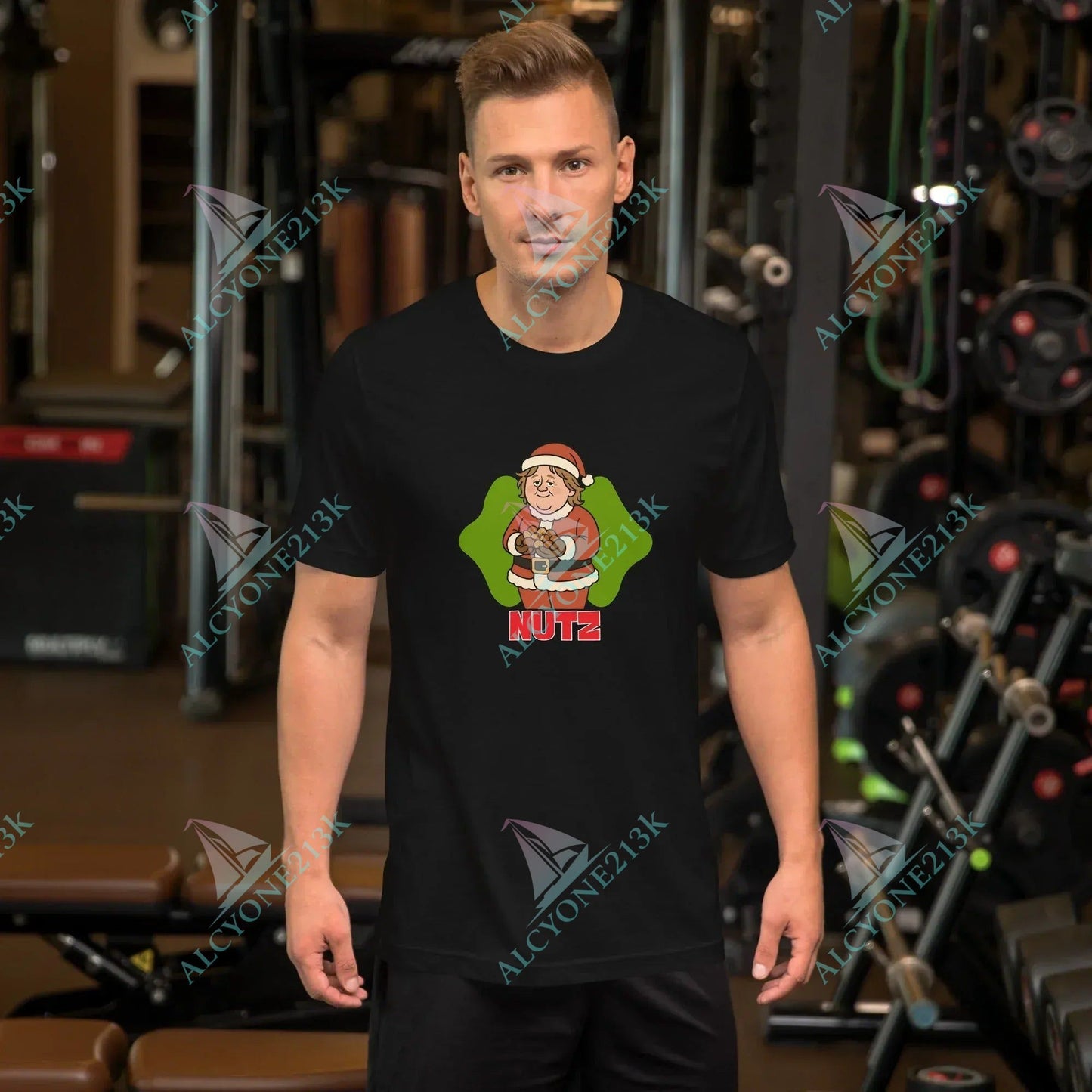 T-shirt Alcyone213k Lewis Capaldi Christmas T-Shirt | Unisex Organic Cotton Black Tee Black