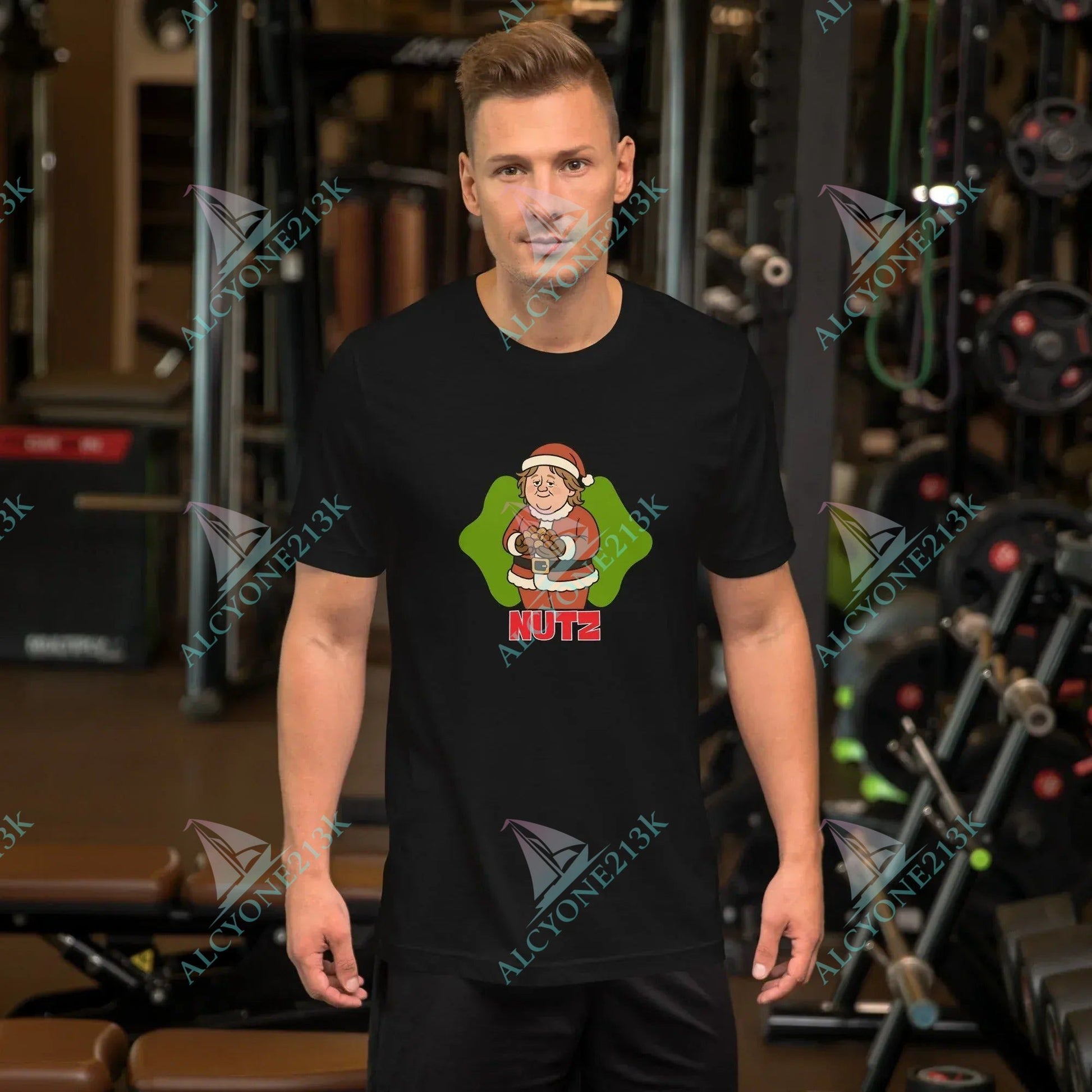 T-shirt Alcyone213k Lewis Capaldi Christmas T-Shirt | Unisex Organic Cotton Black Tee Black