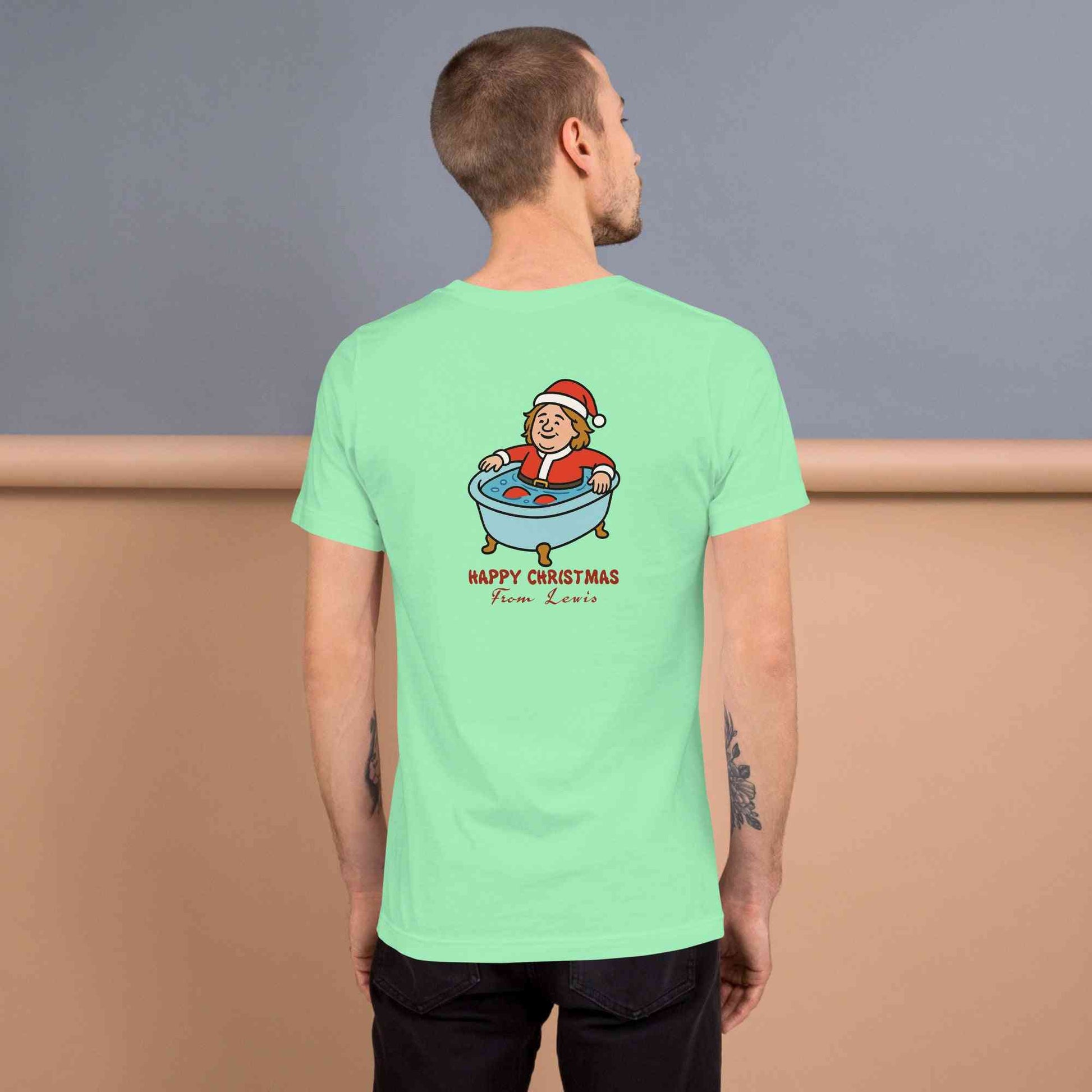 Lewis Capaldi Christmas T-Shirt - Unisex Eco-Friendly Festive Graphic Tee Alcyone213k
