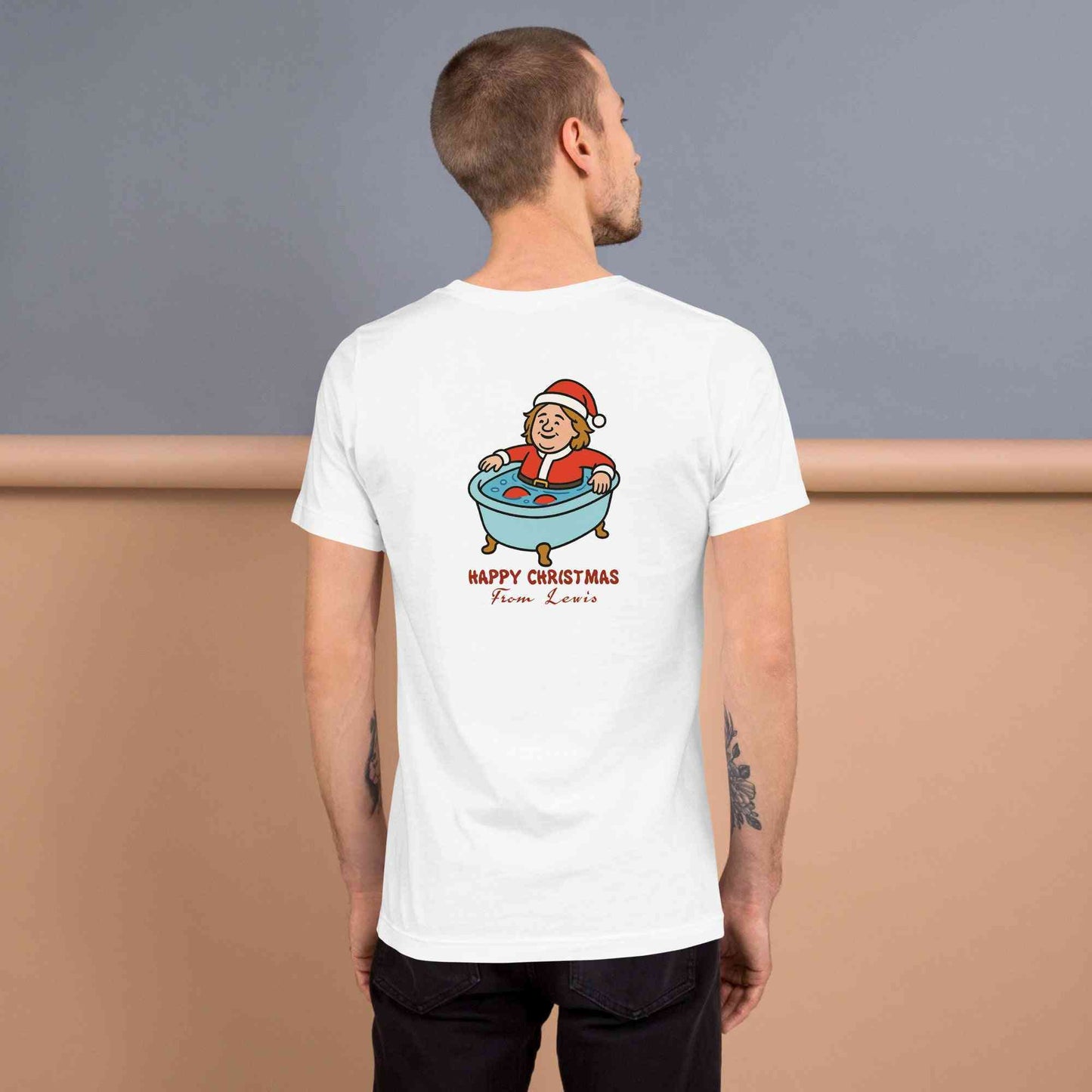 Lewis Capaldi Christmas T-Shirt - Unisex Eco-Friendly Festive Graphic Tee Alcyone213k