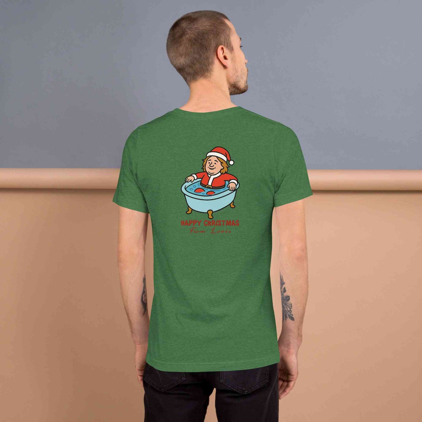 Lewis Capaldi Christmas T-Shirt - Unisex Eco-Friendly Festive Graphic Tee Alcyone213k