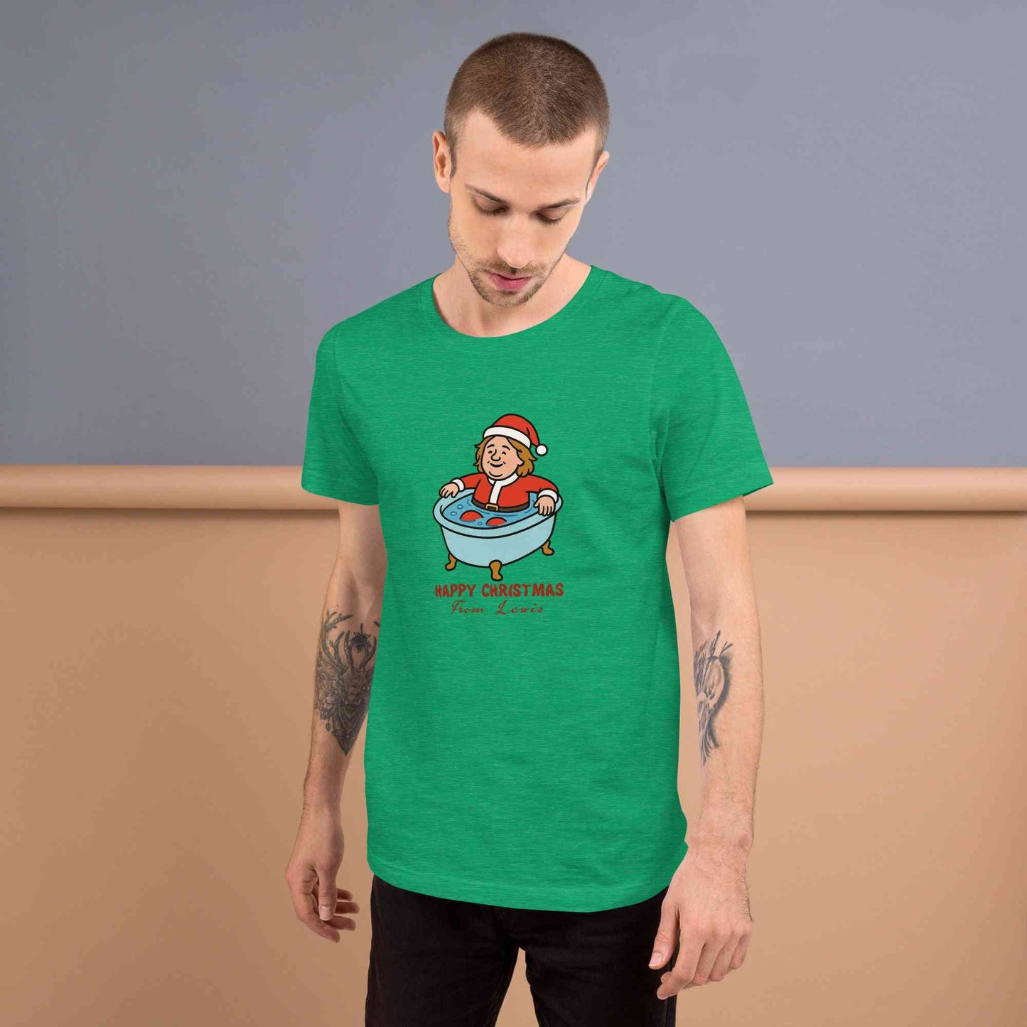 Lewis Capaldi Christmas T-Shirt - Unisex Eco-Friendly Festive Graphic Tee Alcyone213k