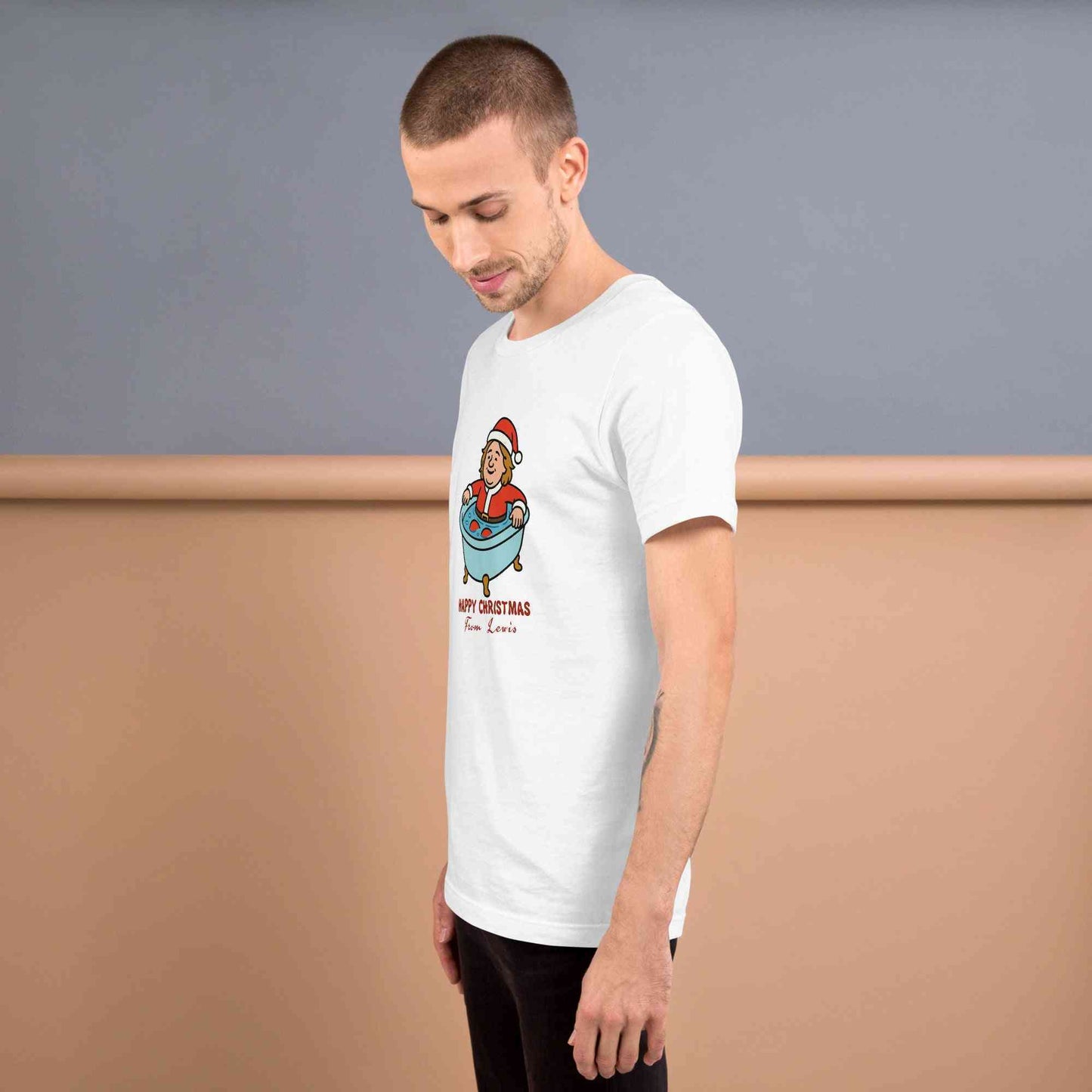 Lewis Capaldi Christmas T-Shirt - Unisex Eco-Friendly Festive Graphic Tee Alcyone213k