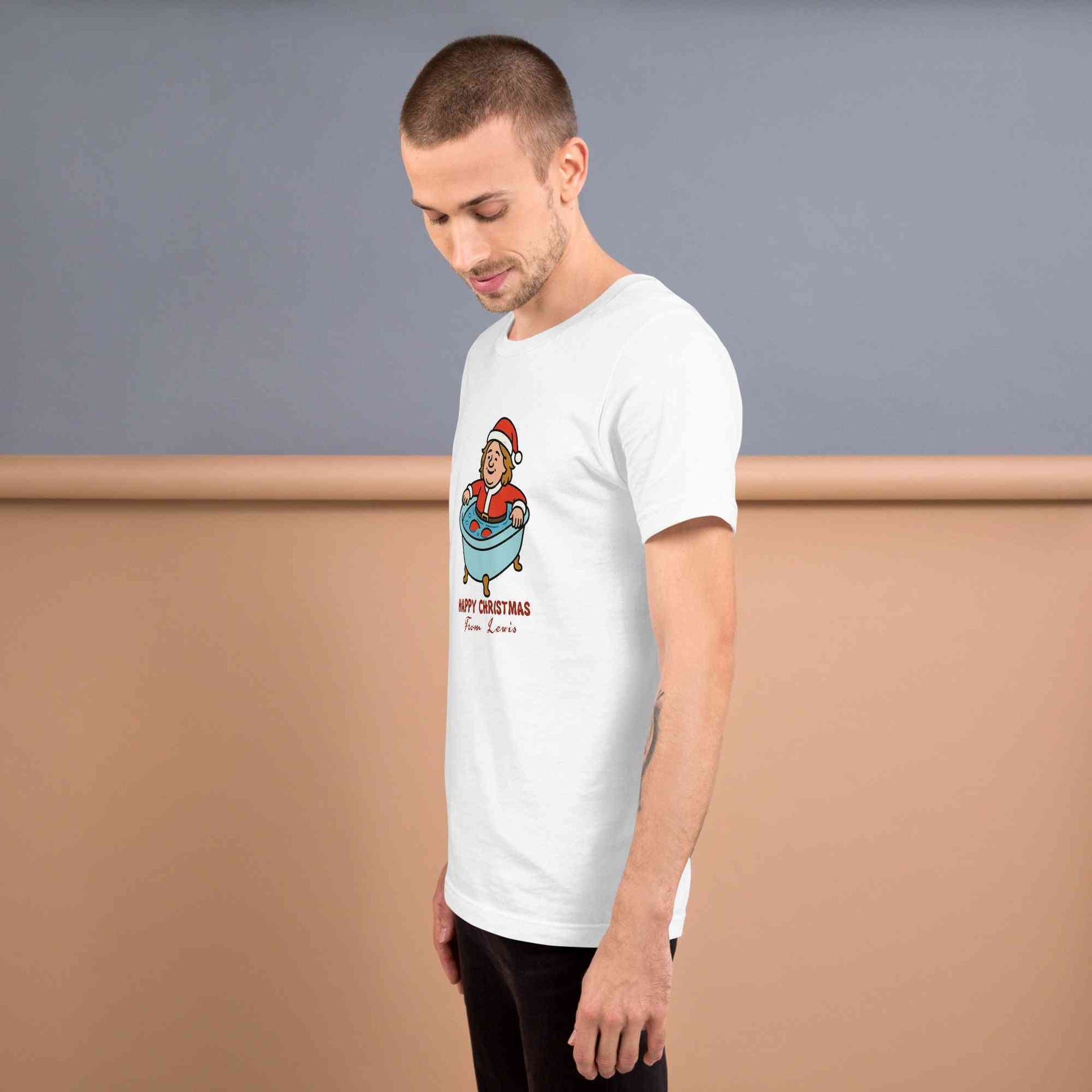 Lewis Capaldi Christmas T-Shirt - Unisex Eco-Friendly Festive Graphic Tee Alcyone213k