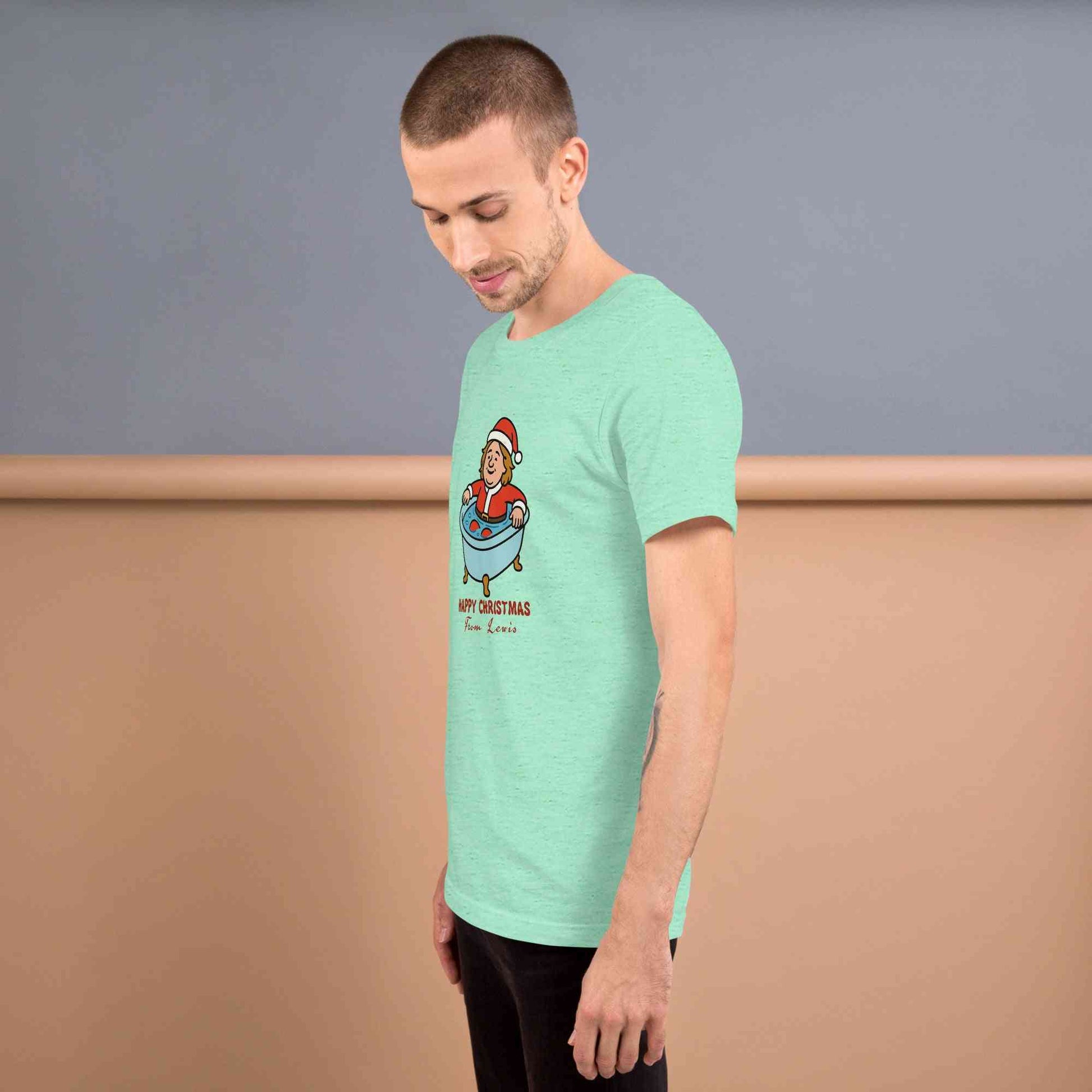 Lewis Capaldi Christmas T-Shirt - Unisex Eco-Friendly Festive Graphic Tee Alcyone213k