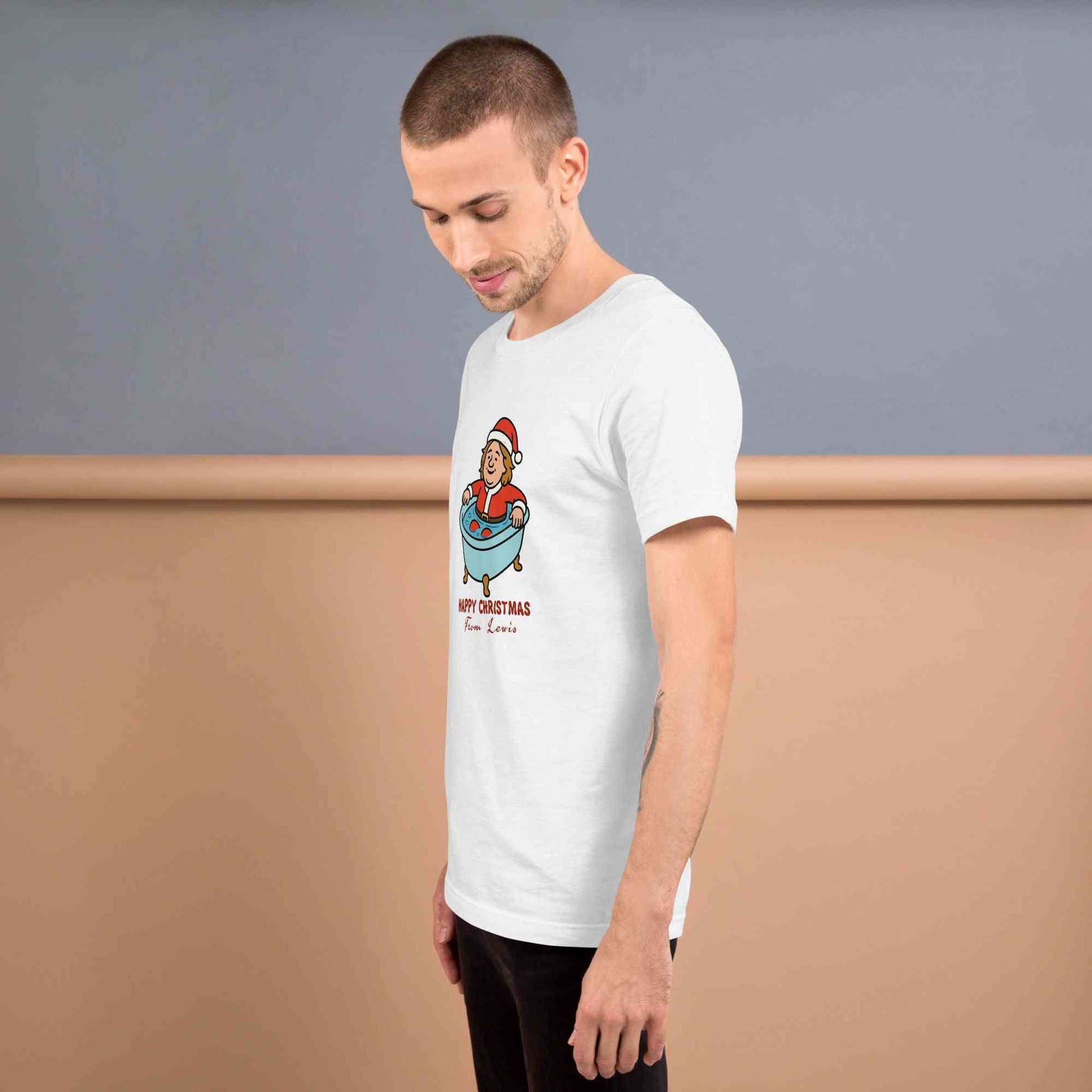 Lewis Capaldi Christmas T-Shirt - Unisex Eco-Friendly Festive Graphic Tee Alcyone213k