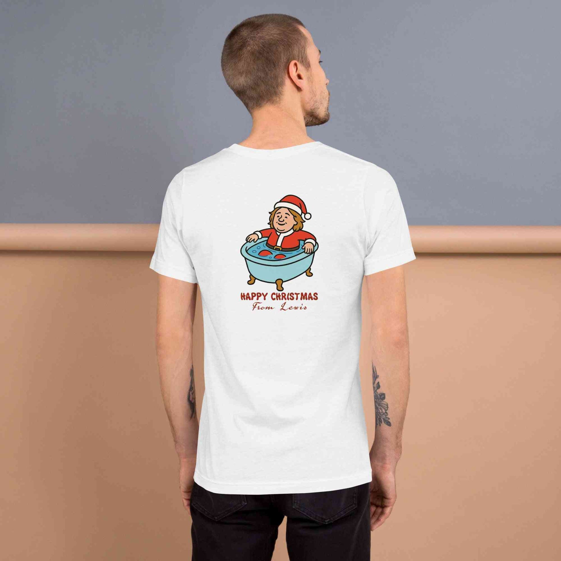 Lewis Capaldi Christmas T-Shirt - Unisex Eco-Friendly Festive Graphic Tee Alcyone213k