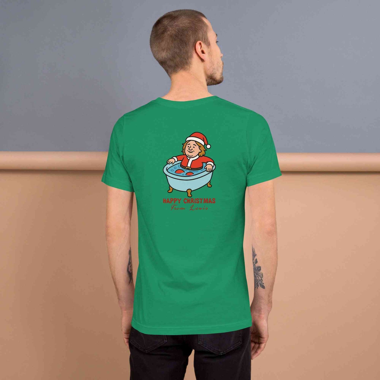 Lewis Capaldi Christmas T-Shirt - Unisex Eco-Friendly Festive Graphic Tee Alcyone213k