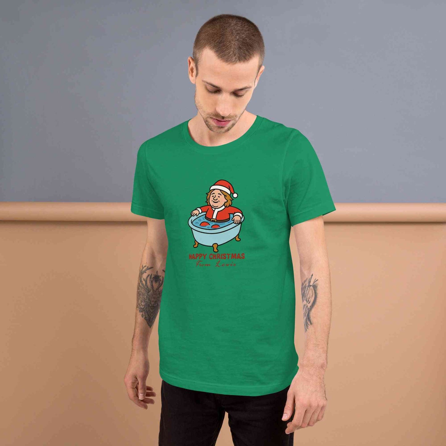 Lewis Capaldi Christmas T-Shirt - Unisex Eco-Friendly Festive Graphic Tee Alcyone213k