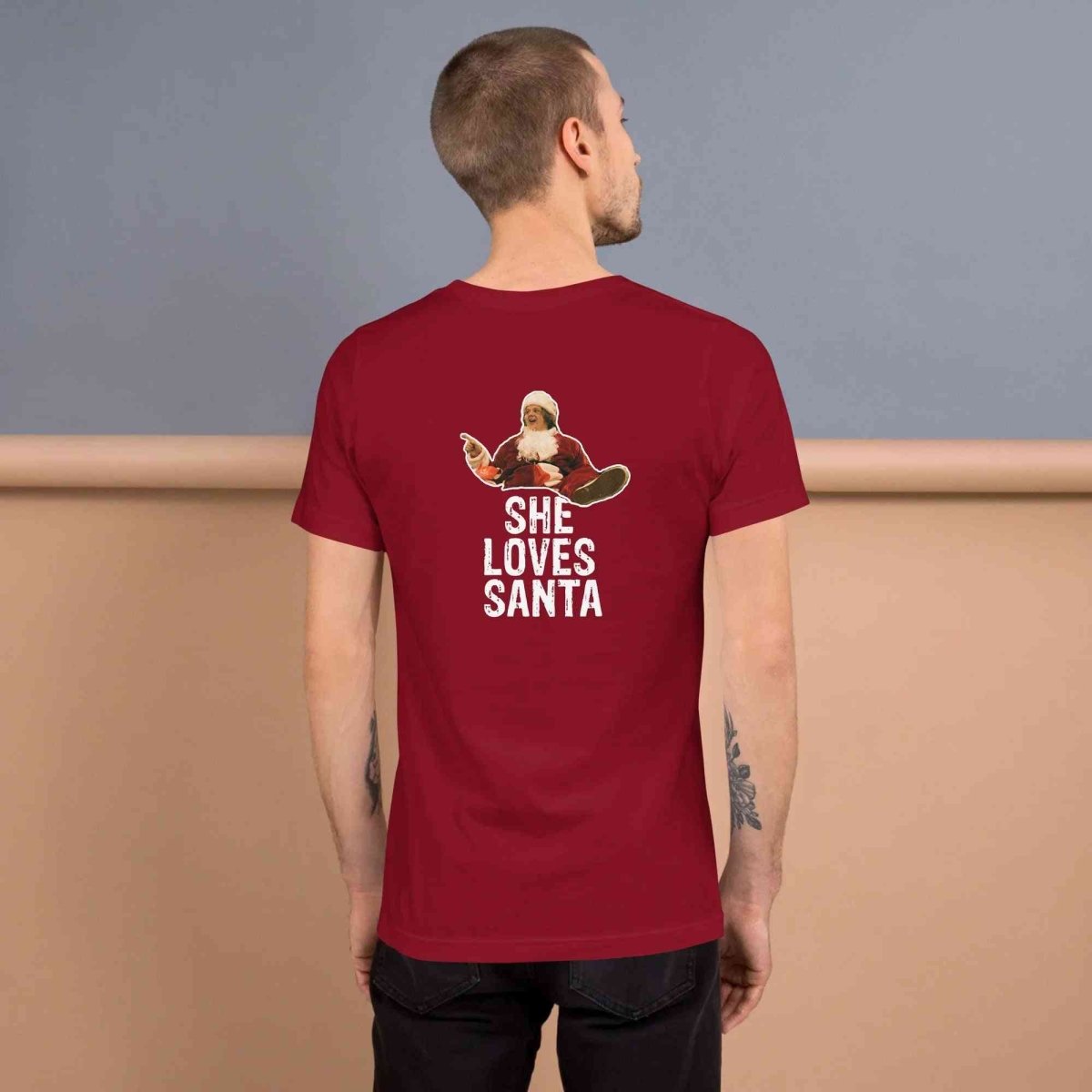 Lewis Capaldi Christmas T-Shirt | Unisex "She Loves Santa" Eco-Friendly Tee Alcyone213k