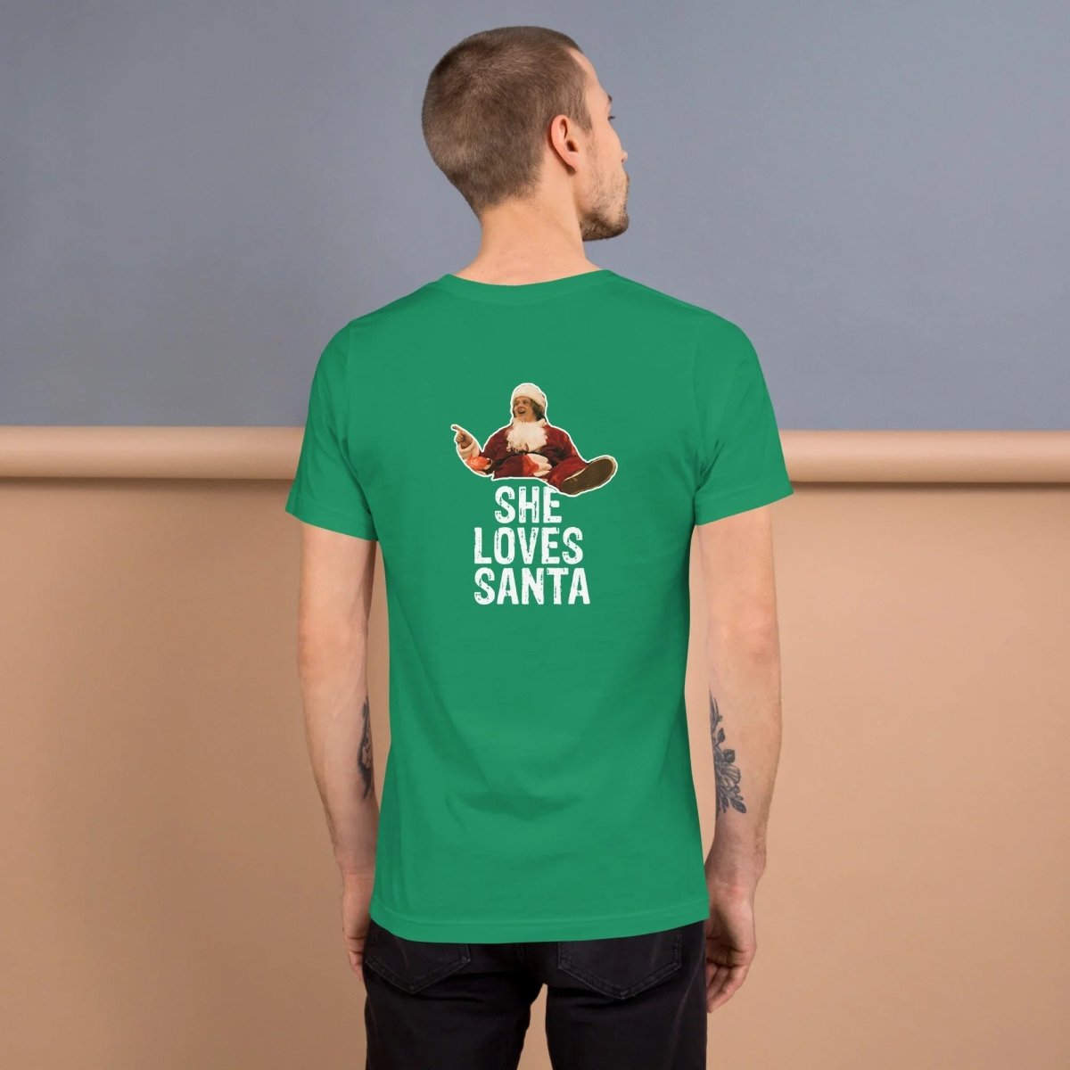 Lewis Capaldi Christmas T-Shirt | Unisex "She Loves Santa" Eco-Friendly Tee Alcyone213k