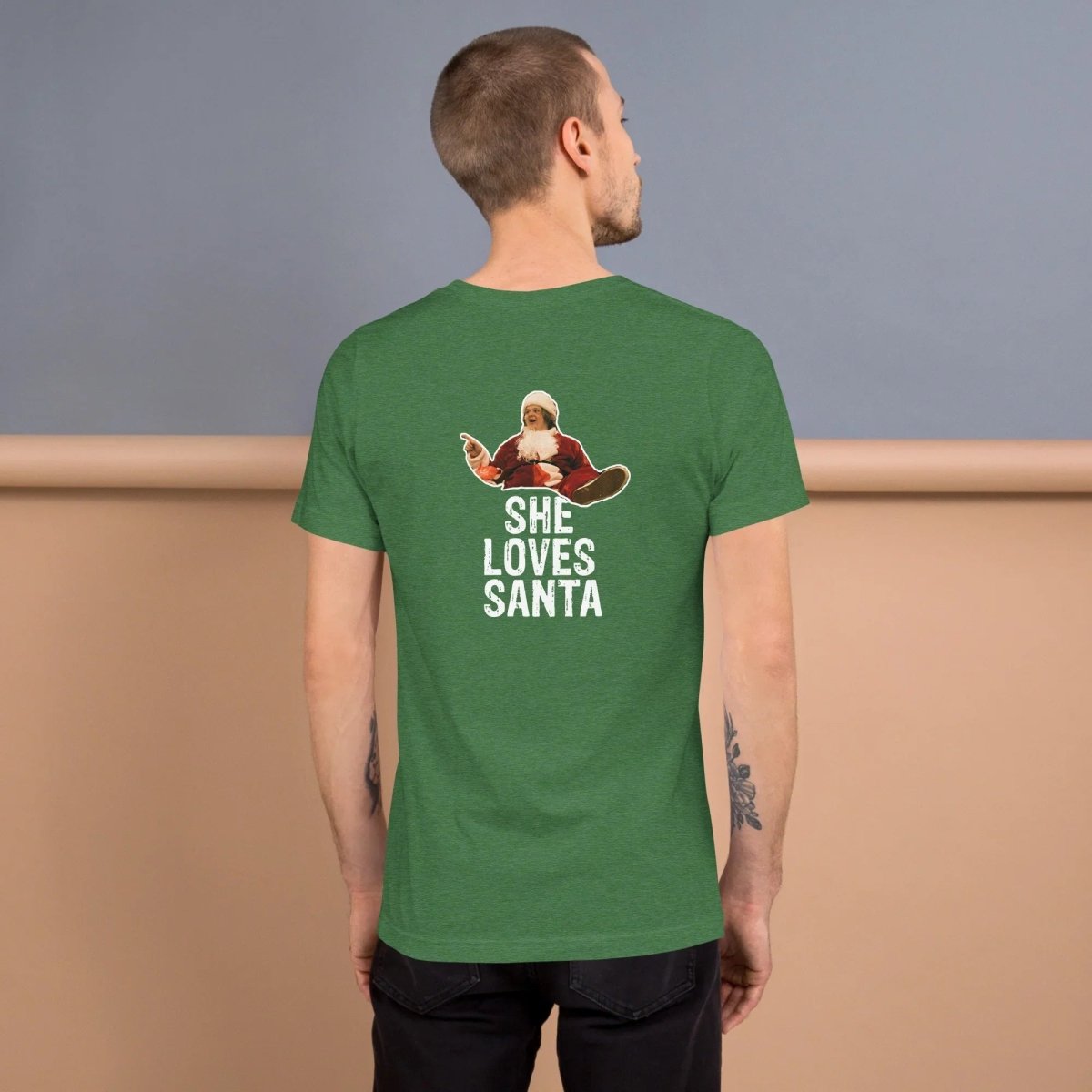 Lewis Capaldi Christmas T-Shirt | Unisex "She Loves Santa" Eco-Friendly Tee Alcyone213k