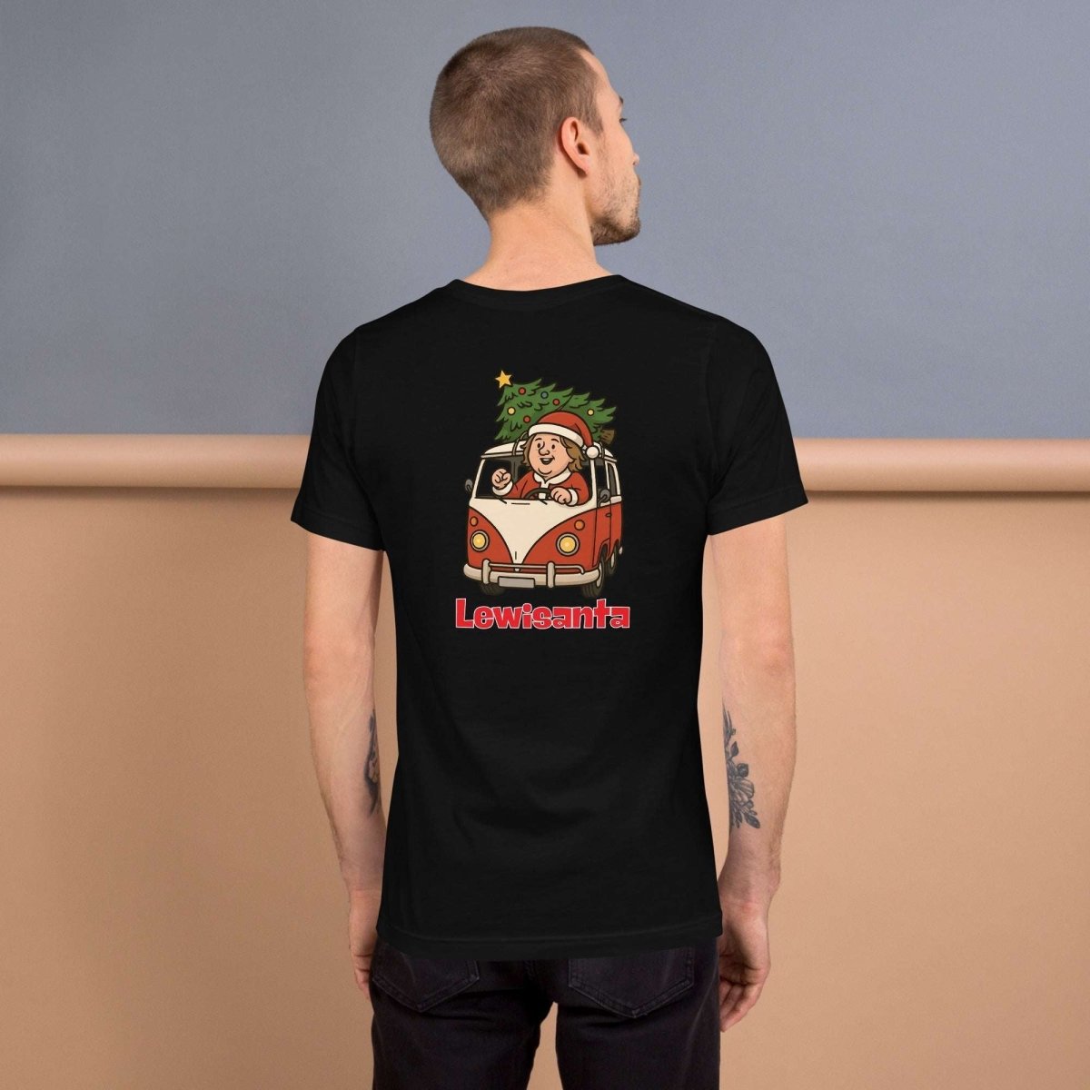 Lewis Capaldi Christmas T-Shirt | Unisex Black Sustainable Tee Alcyone213k
