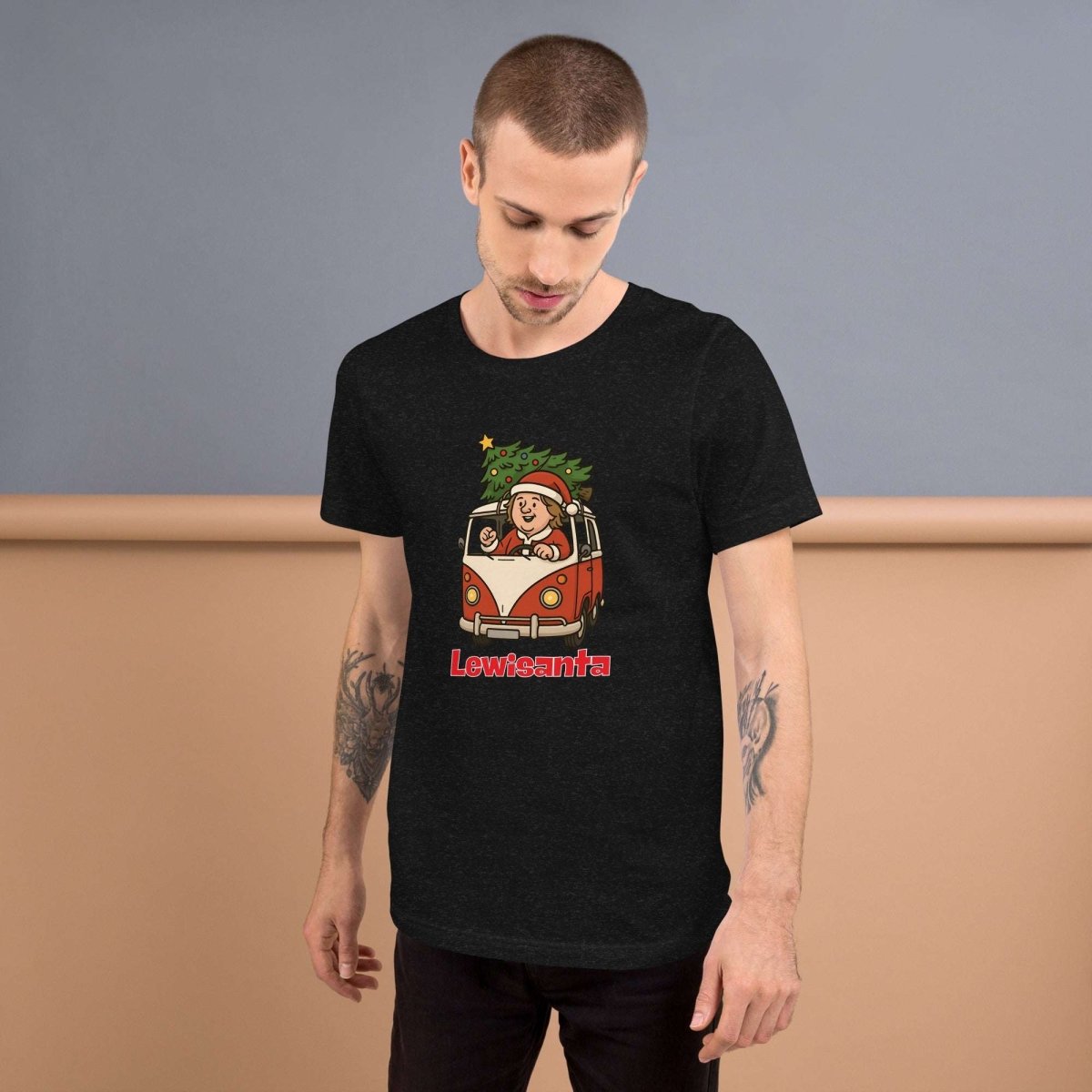 Lewis Capaldi Christmas T-Shirt | Unisex Black Sustainable Tee Alcyone213k