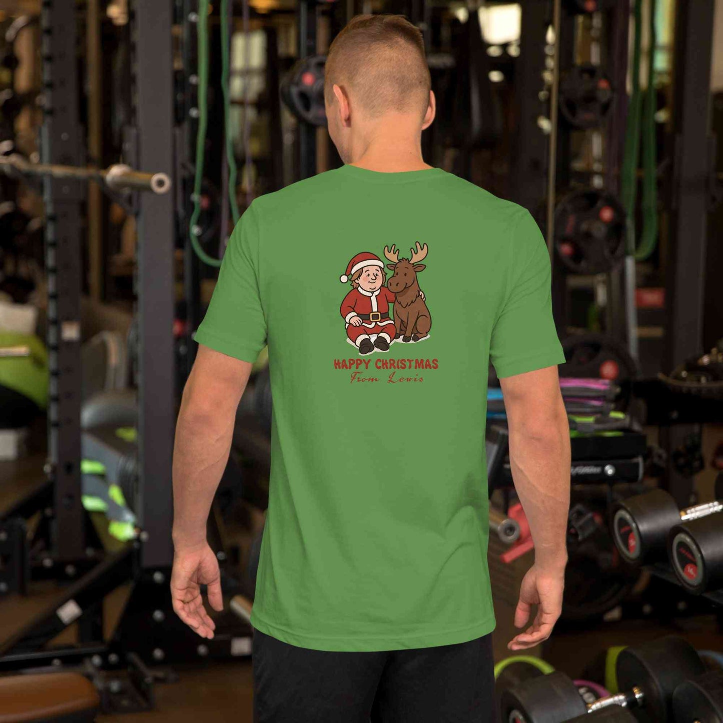 Lewis Capaldi Christmas T-Shirt - Green Cotton Unisex Festive Graphic Tee Alcyone213k