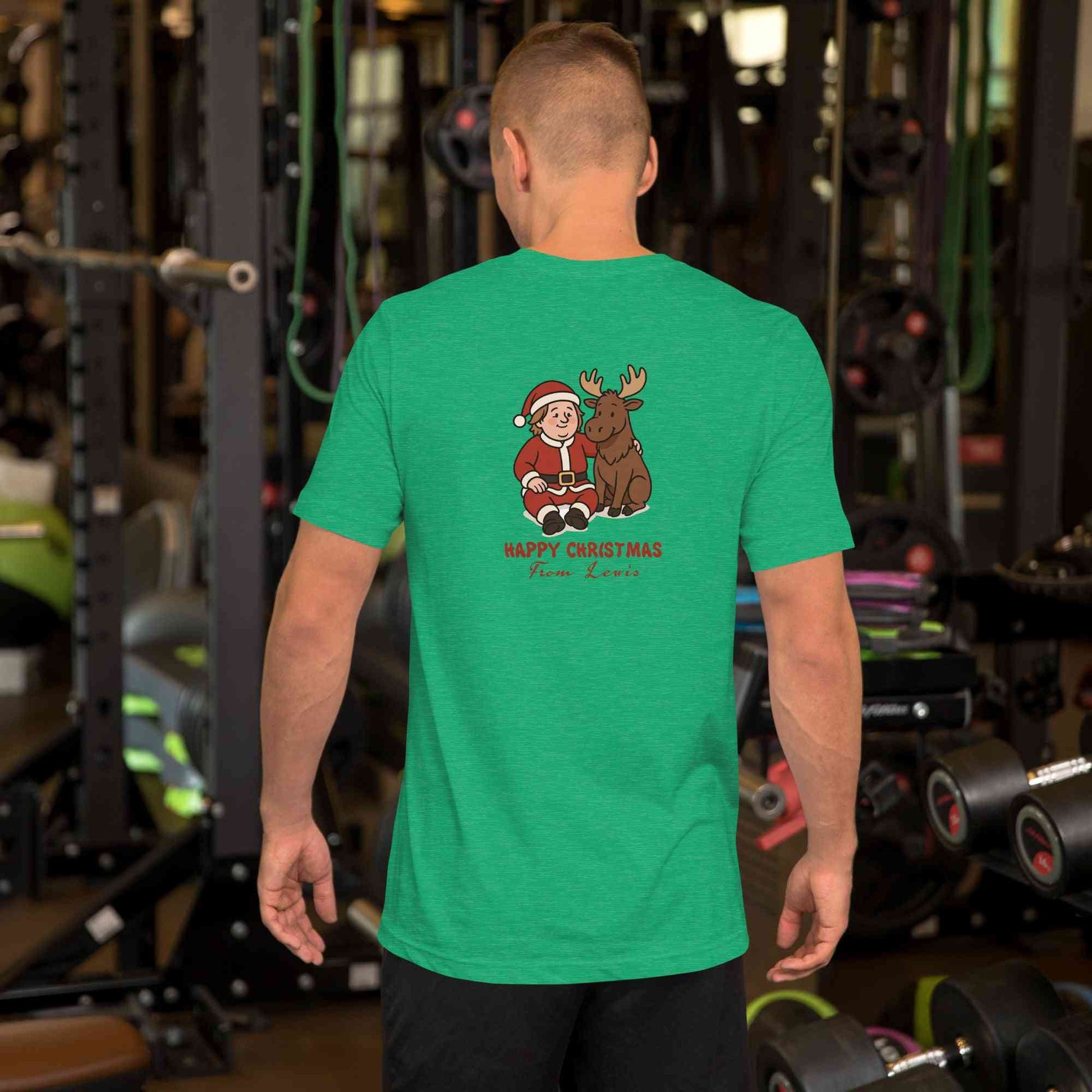 Lewis Capaldi Christmas T-Shirt - Green Cotton Unisex Festive Graphic Tee Alcyone213k