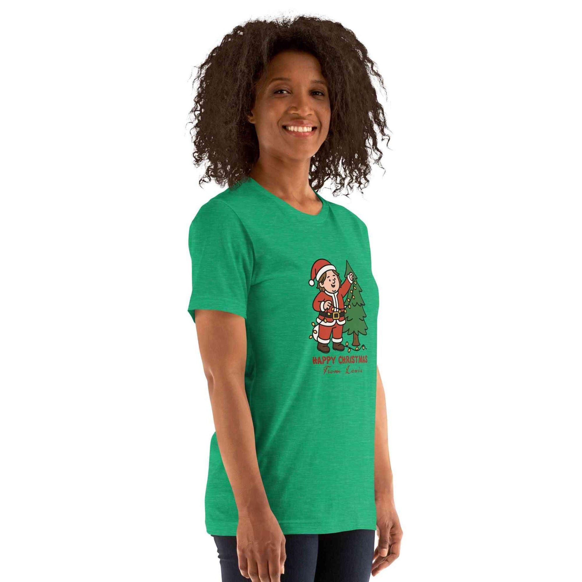 Lewis Capaldi Christmas T-Shirt | Unisex Organic Cotton Festive Tee - Alcyone213k