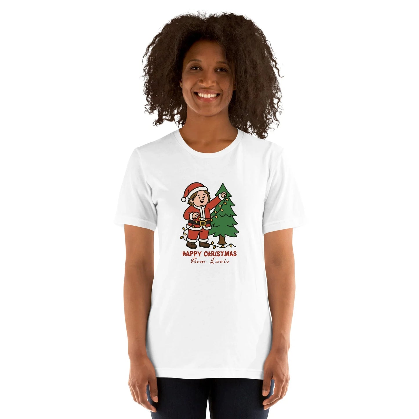 Lewis Capaldi Christmas T-Shirt | Unisex Organic Cotton Festive Tee - Alcyone213k