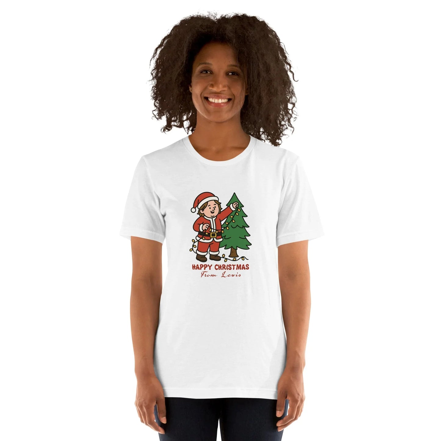 Lewis Capaldi Christmas T-Shirt | Unisex Organic Cotton Festive Tee - Alcyone213k