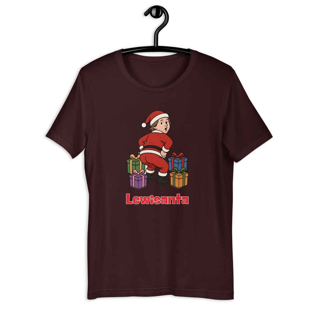 Lewis Capaldi Christmas T-Shirt - Eco-Friendly Sustainable Cotton Alcyone213k