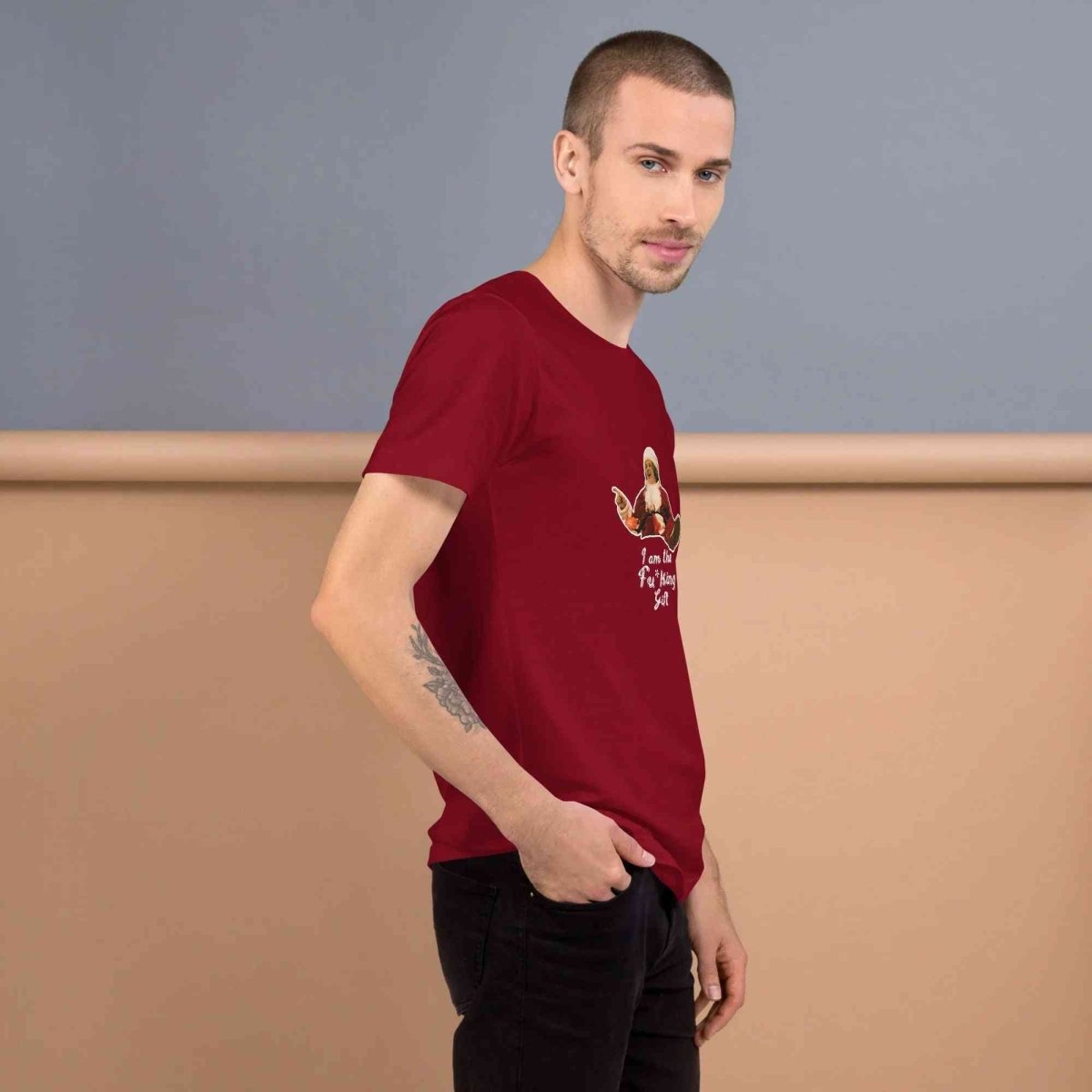 Lewis Capaldi Christmas T-Shirt Unisex 'I'm The Fu*king Gift' Organic Cotton Alcyone213k