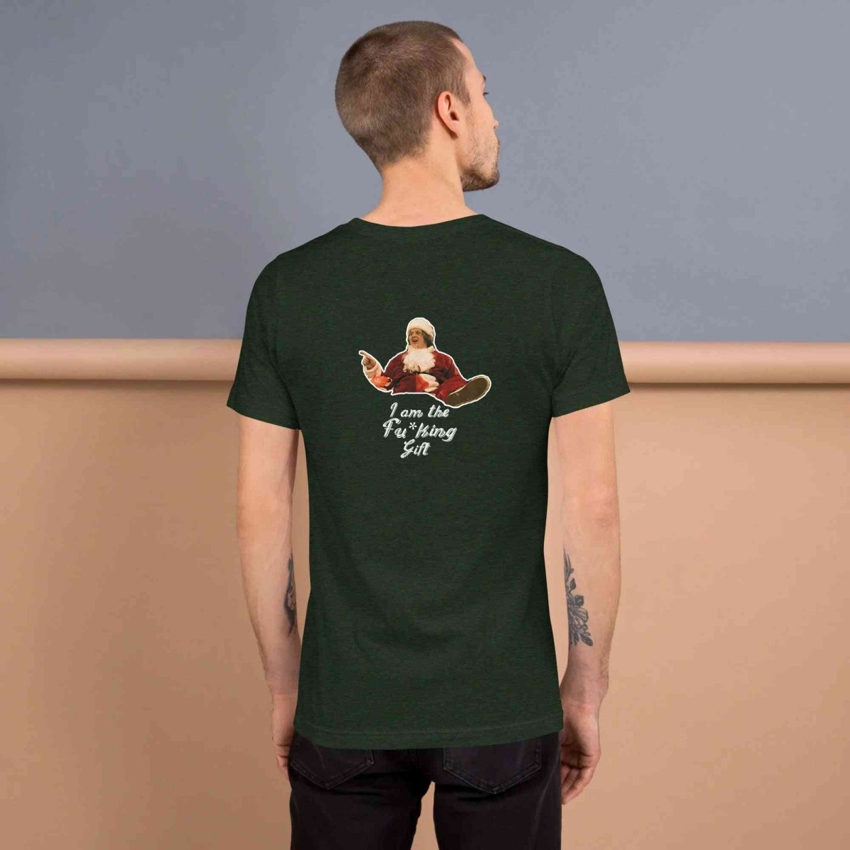 Lewis Capaldi Christmas T-Shirt Unisex 'I'm The Fu*king Gift' Organic Cotton Alcyone213k